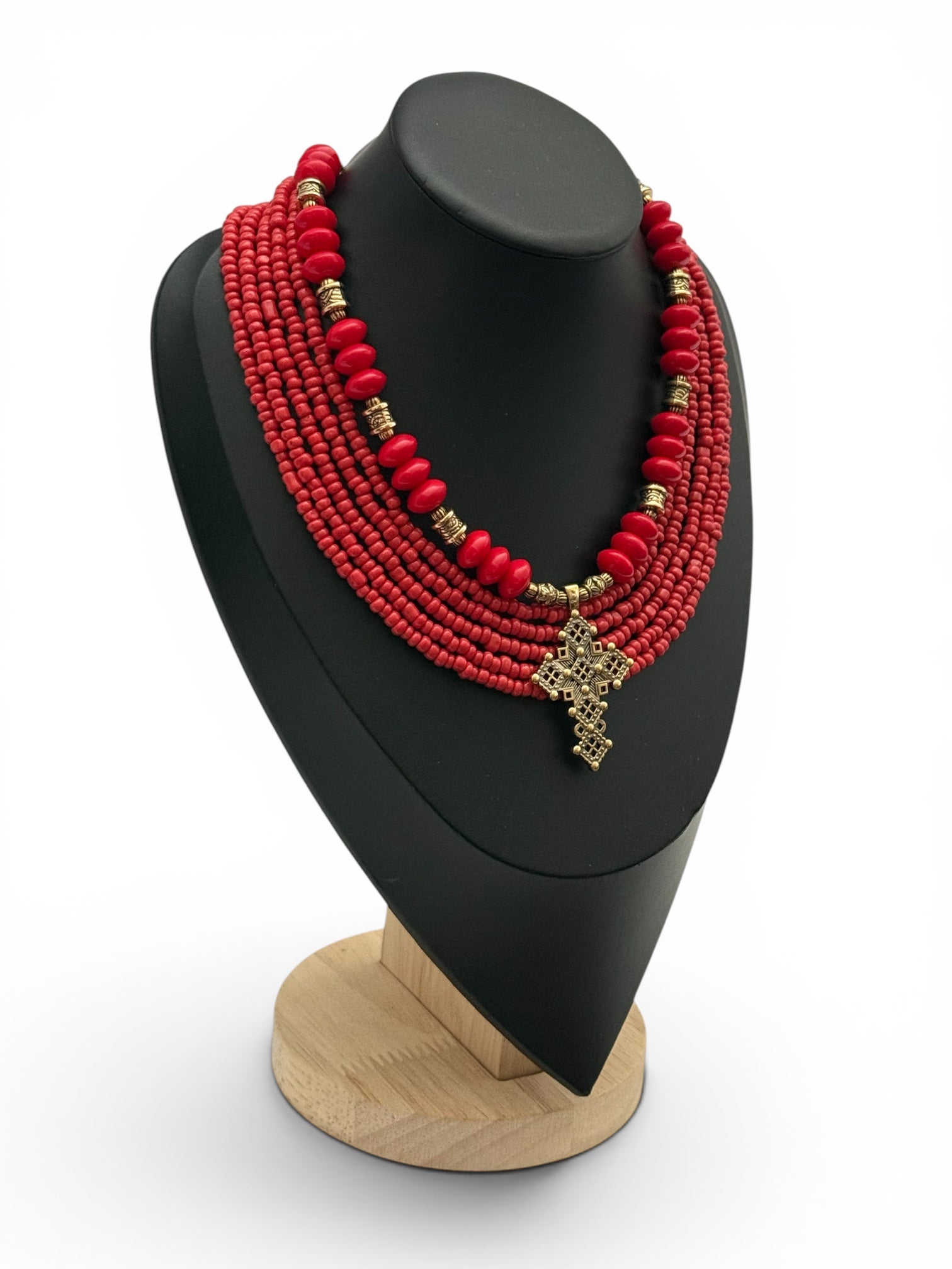 Traditional Red Necklace Set