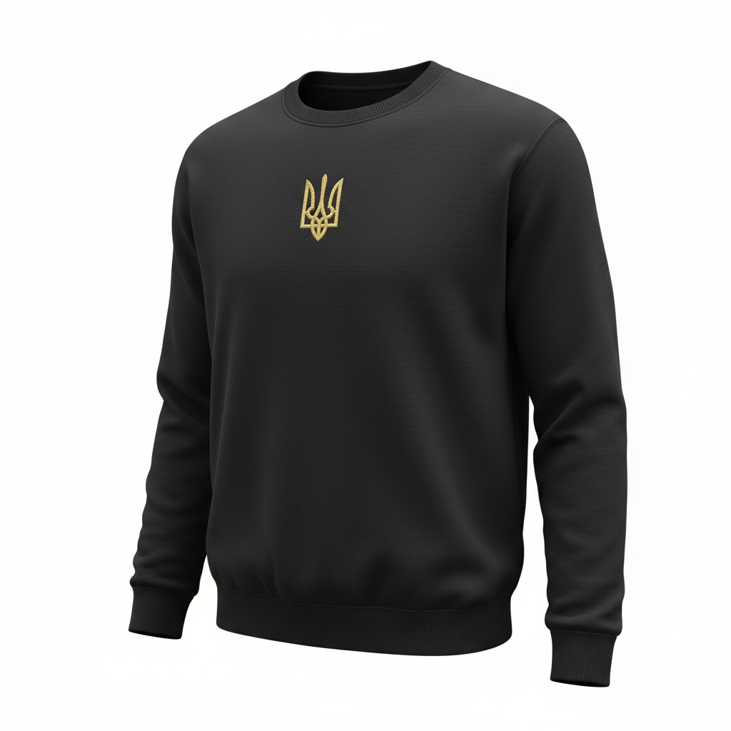 Embroidered Men’s Sweatshirt "Tryzub"
