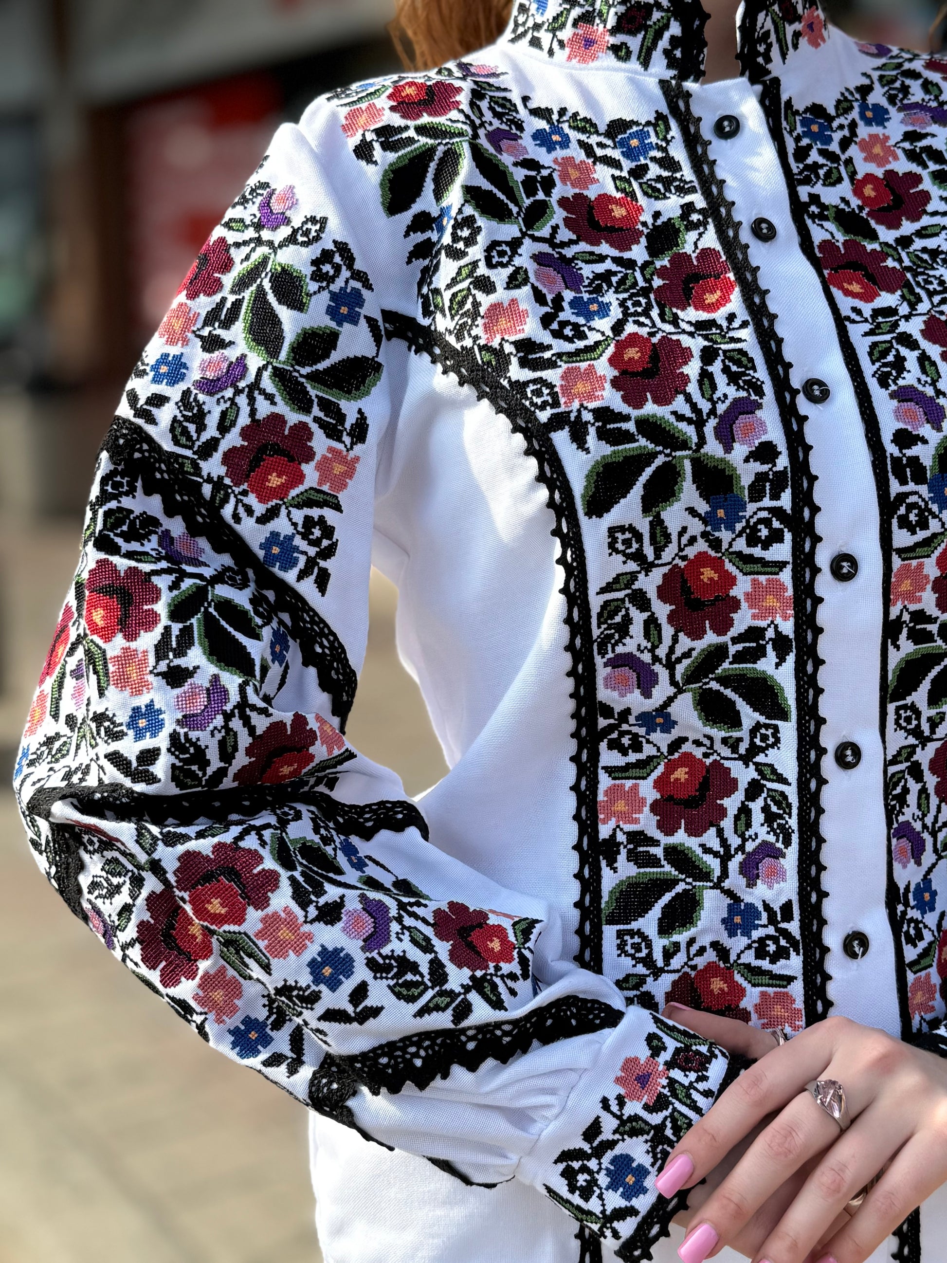Women’s Embroidered Blouse "Ruzhi" – Ukrainian Vyshyvanka