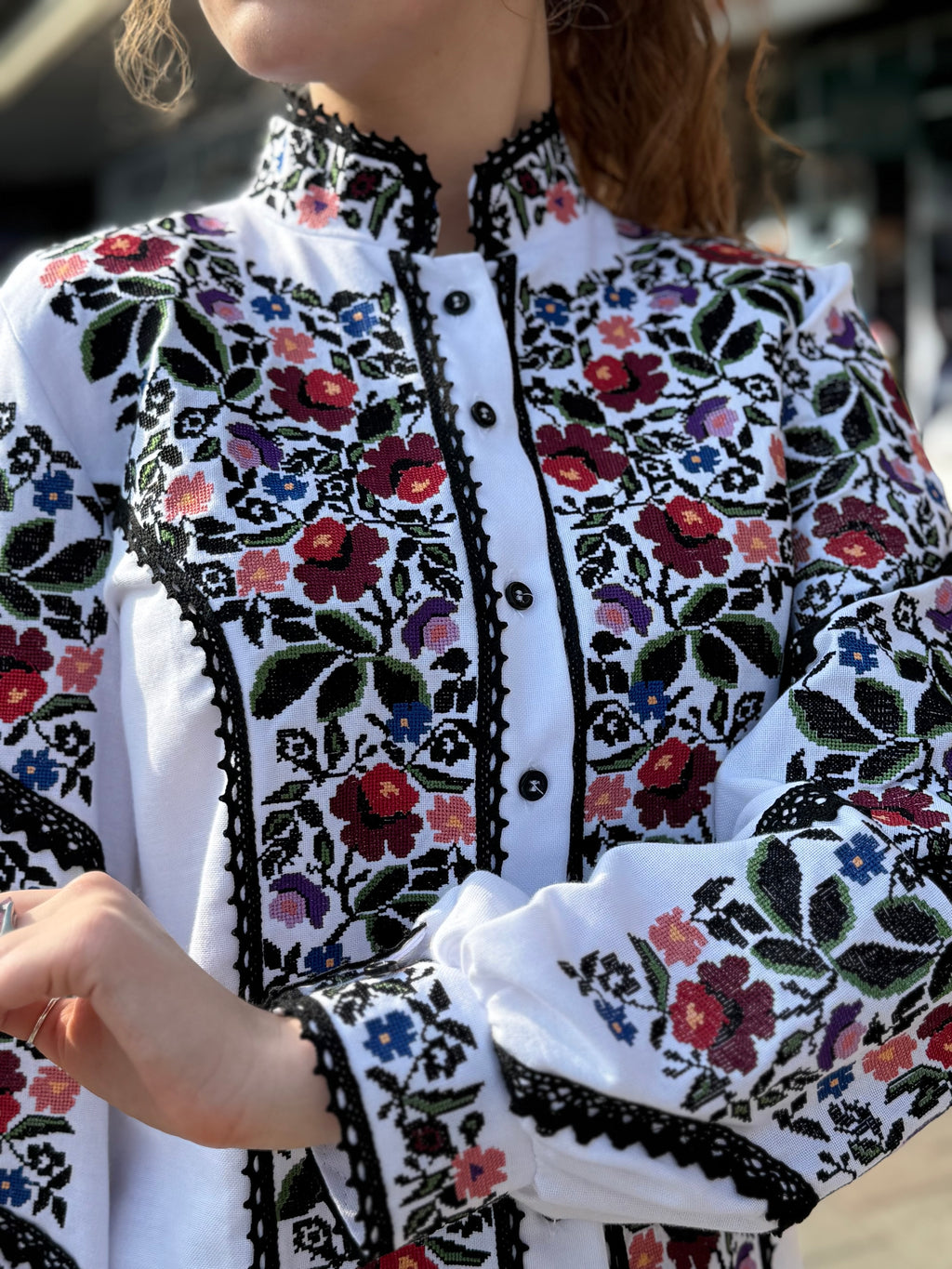Women’s Embroidered Blouse "Ruzhi" – Ukrainian Vyshyvanka