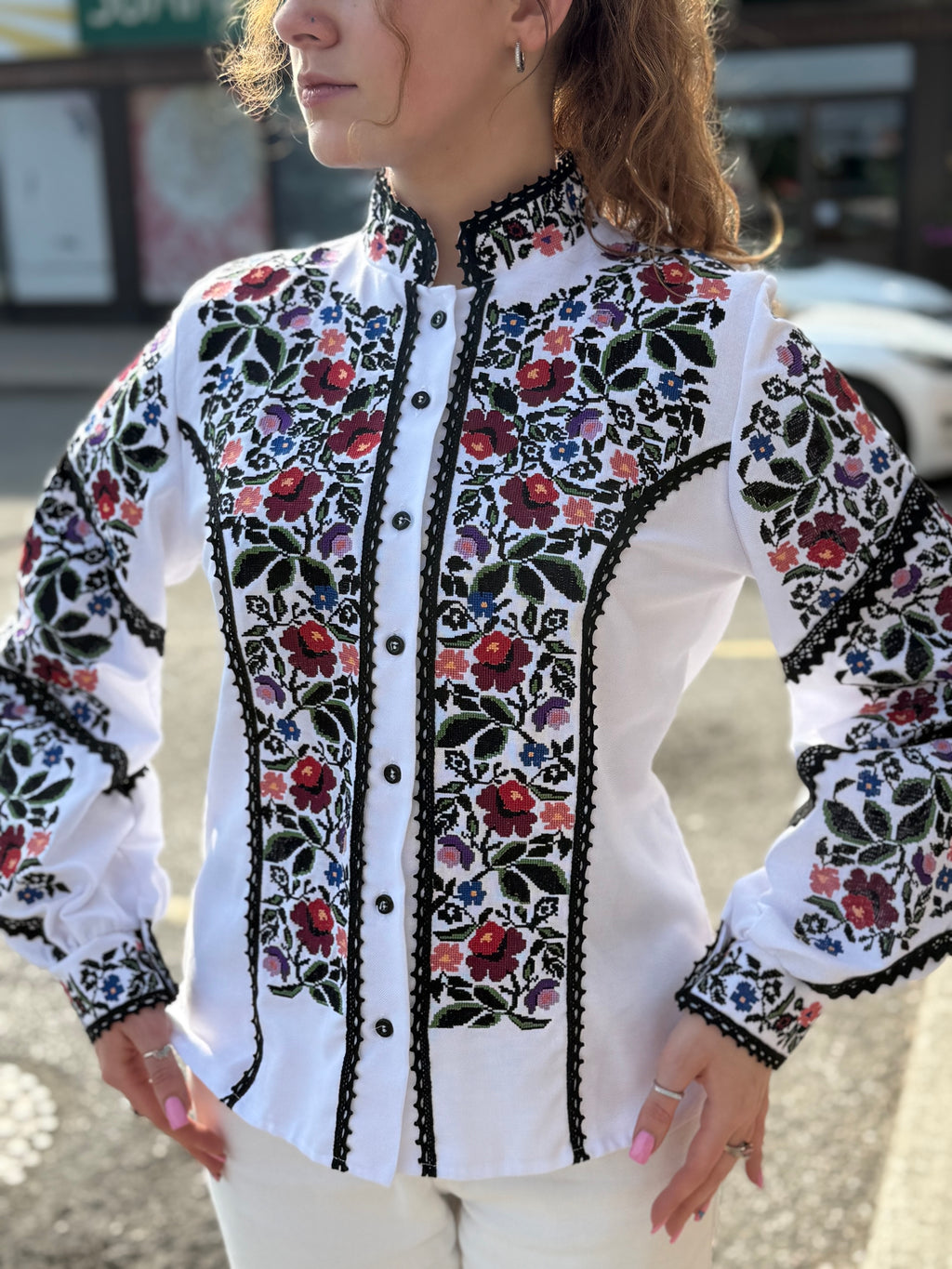Women’s Embroidered Blouse "Ruzhi" – Ukrainian Vyshyvanka