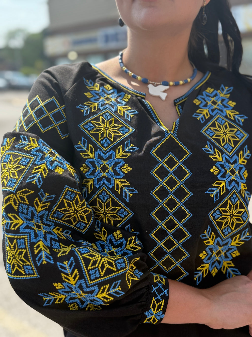 Women’s Vyshyvanka Cotton Long Sleeve In Ukrainian Traditions