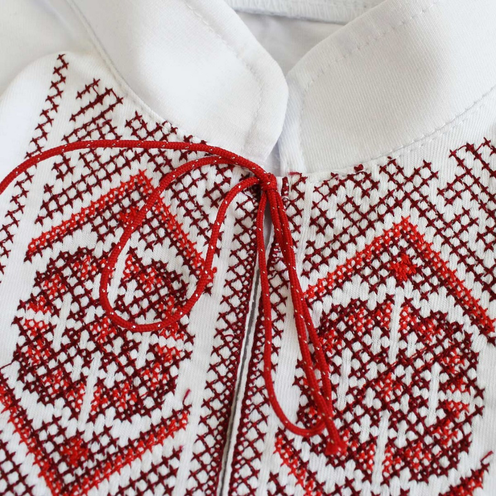 Boys’ Embroidered T-Shirt with Traditional Ukrainian Ornament