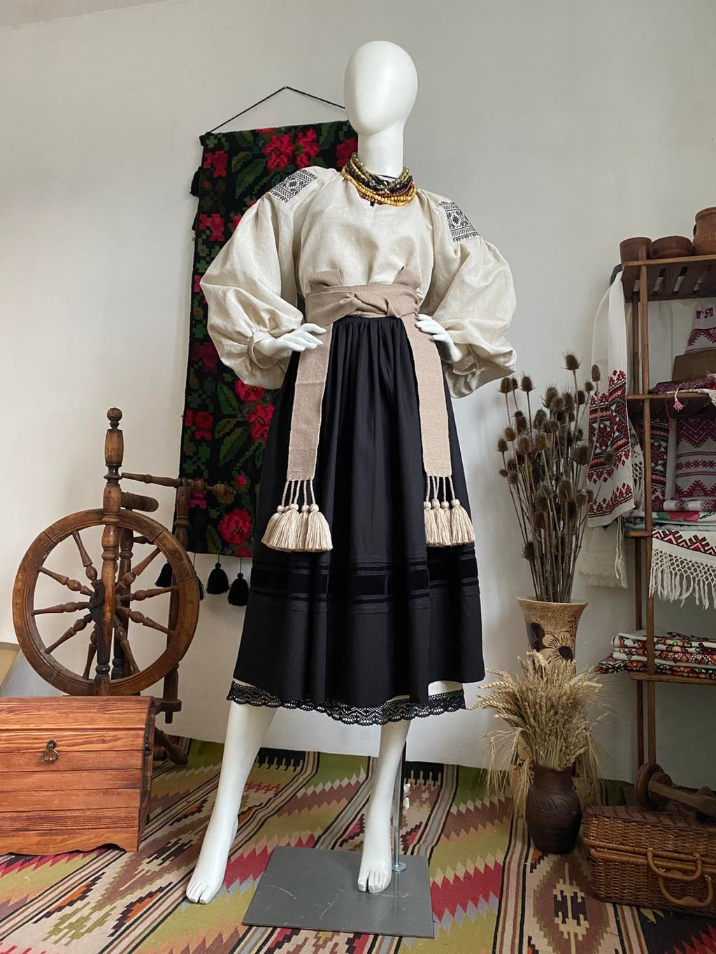 Traditional Ukrainian Women’s Midi Skirt