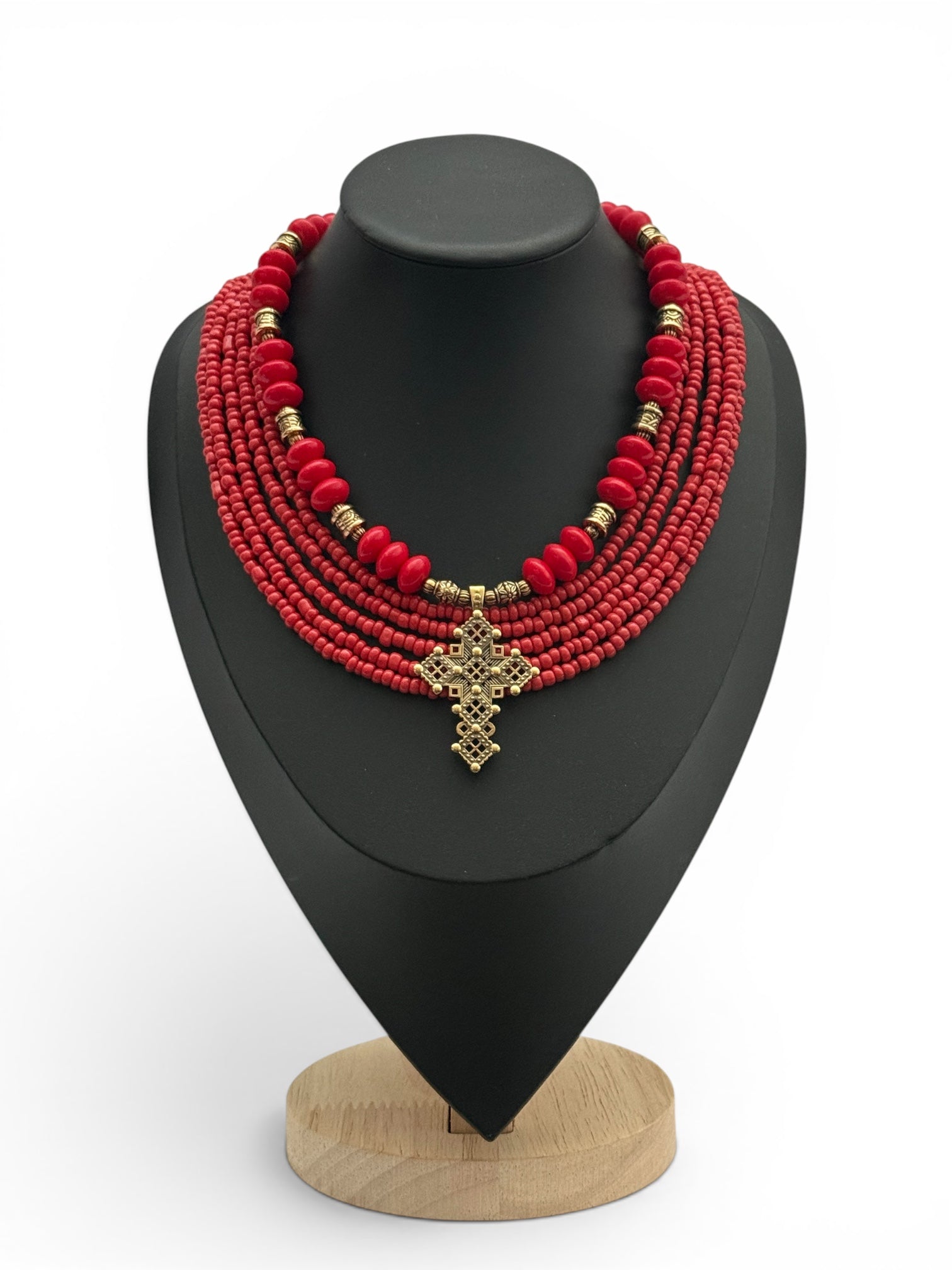 Traditional Red Necklace Set