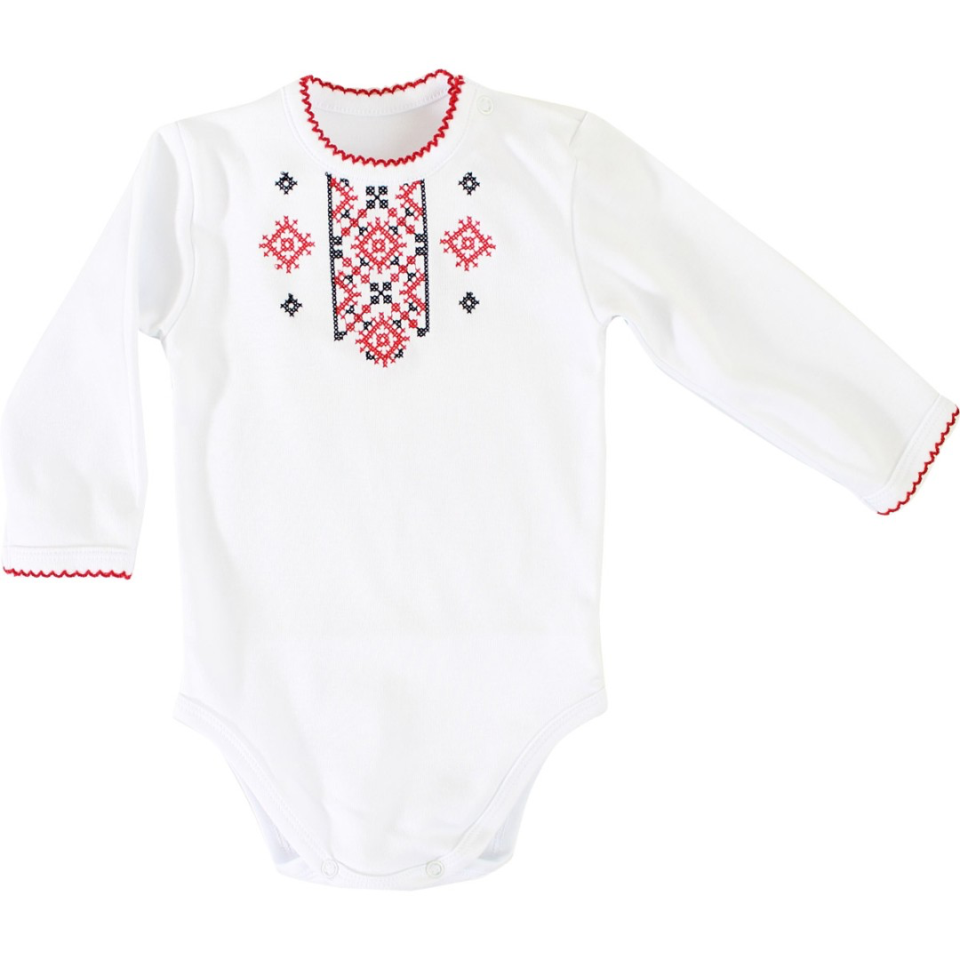 Long Sleeve Embroidered Baby Girl Vyshyvanka Bodysuit