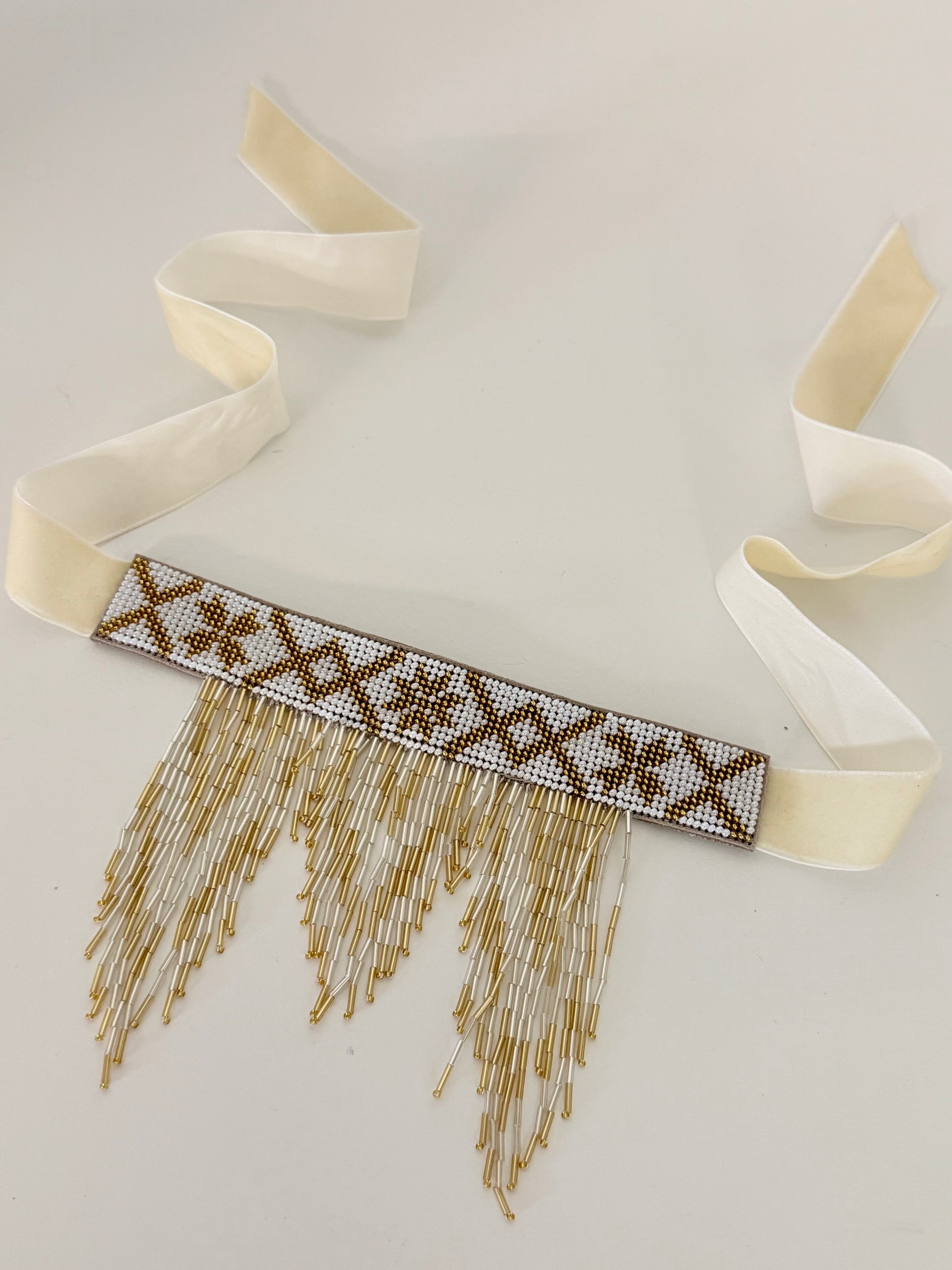 Borshchiv-Inspired Beaded Necklace