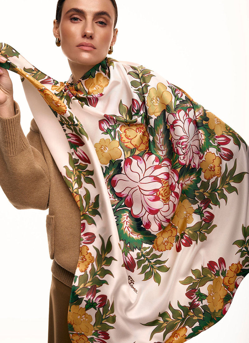 “Paraska Khoma” Silk Scarf