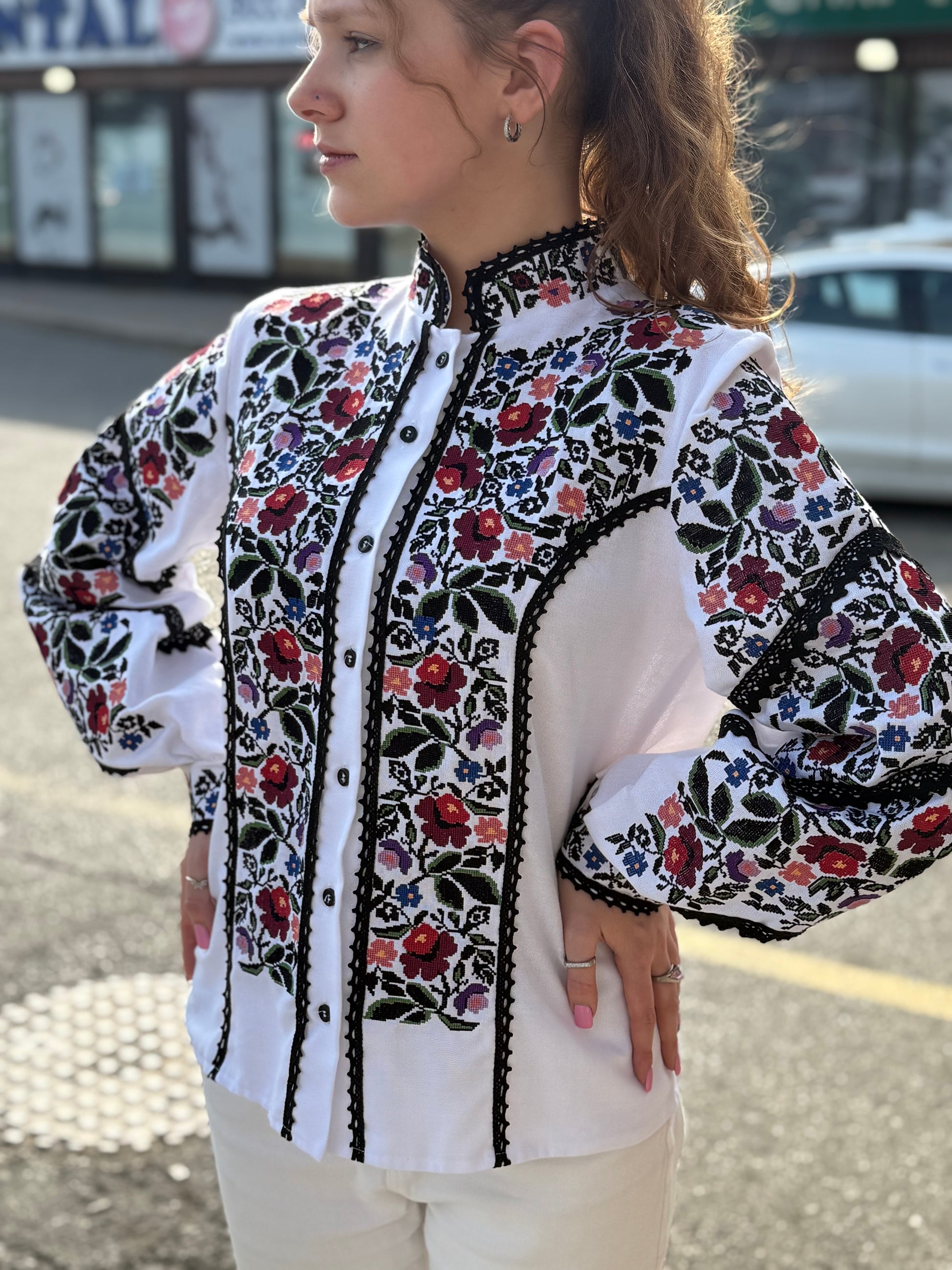 Women’s Embroidered Blouse "Ruzhi" – Ukrainian Vyshyvanka