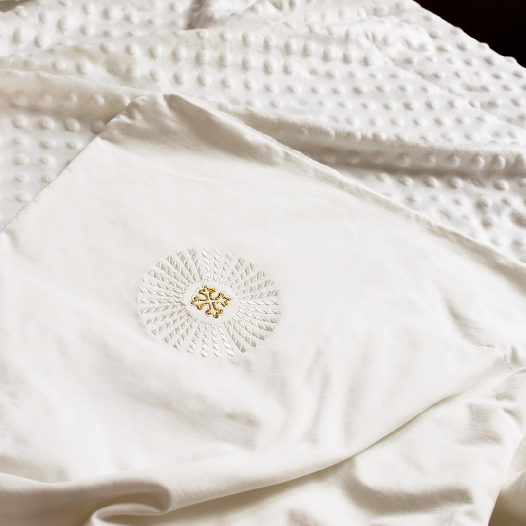 “Rays of Love” Baptism Blanket | Christening Kryzhmo