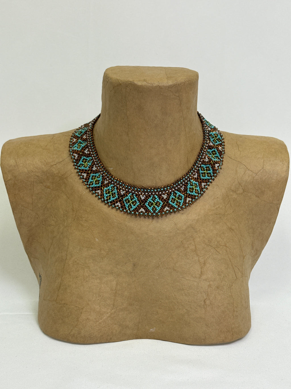 Beaded Necklace "Dark Turquoise"