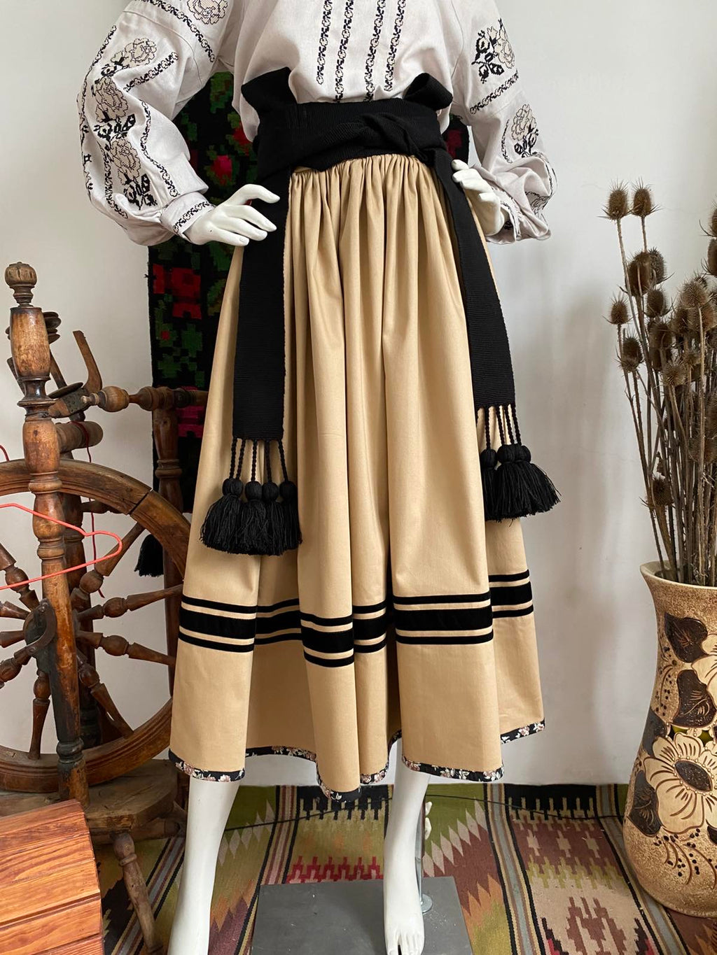 Traditional Ukrainian Women’s Midi Skirt