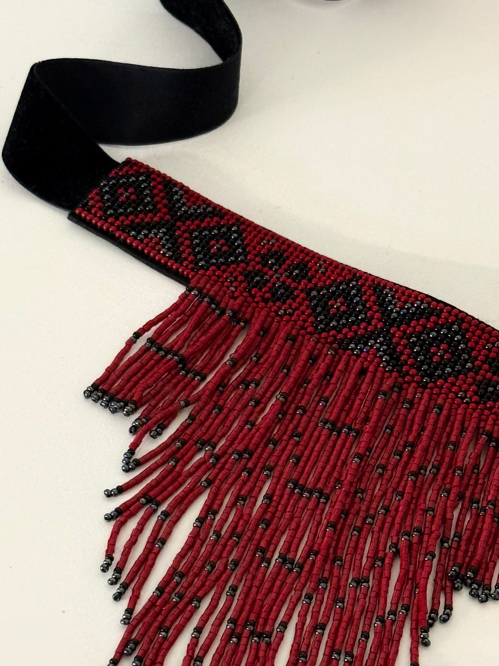 Borshchiv-Inspired Beaded Necklace
