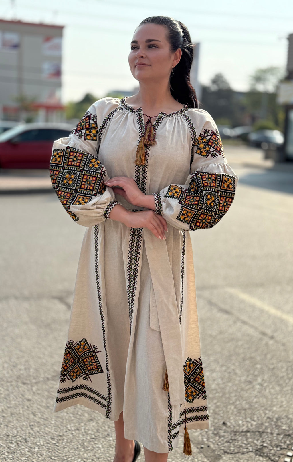 Embroidered dress "Carpathian"