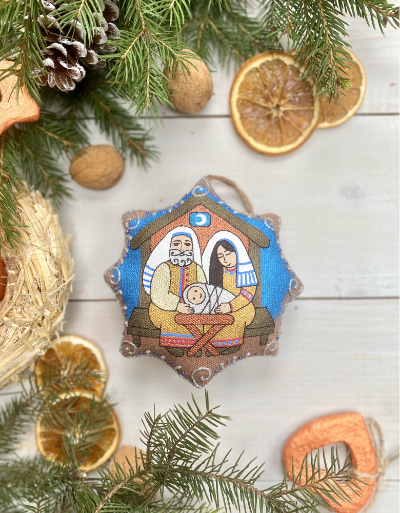 Scented Coffee Souvenir Star "Holy Family"