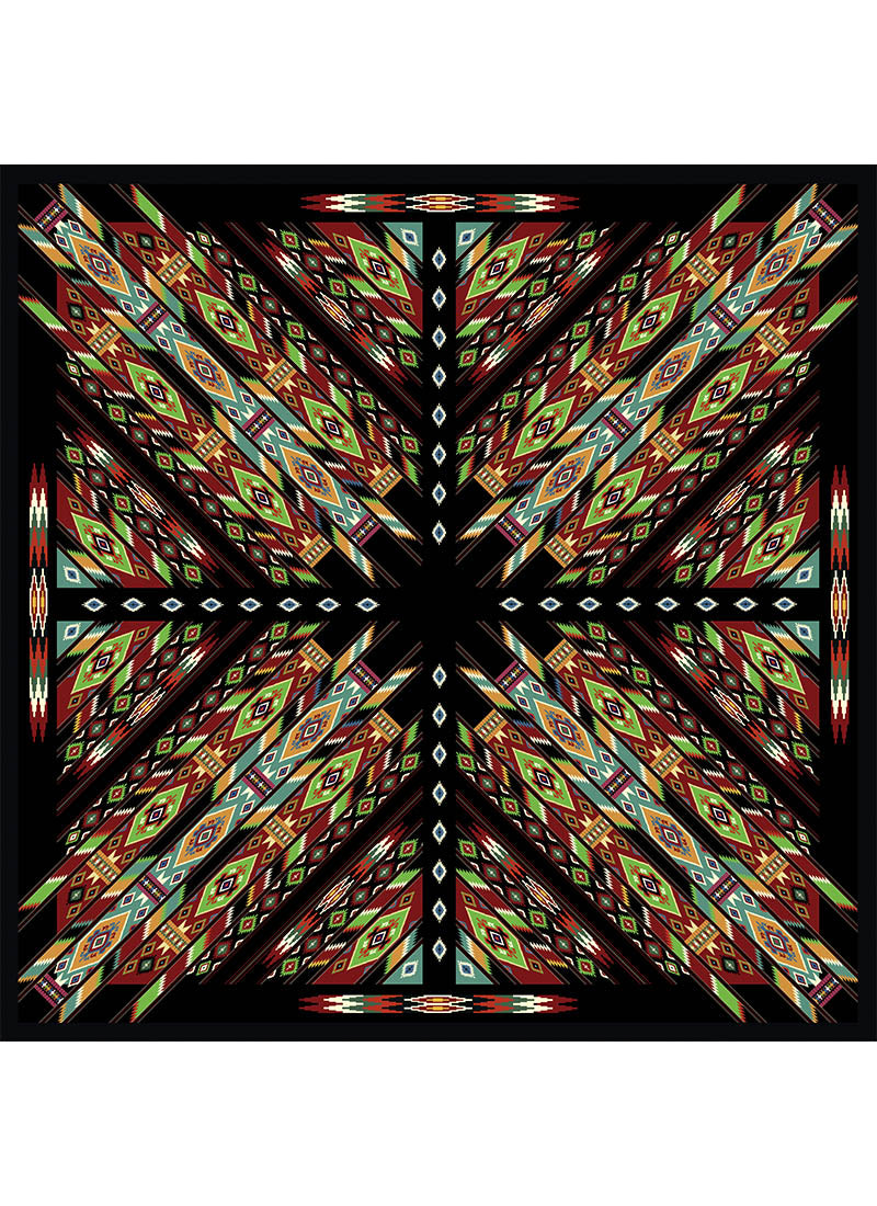 “Kaleidoscope” Silk Scarf