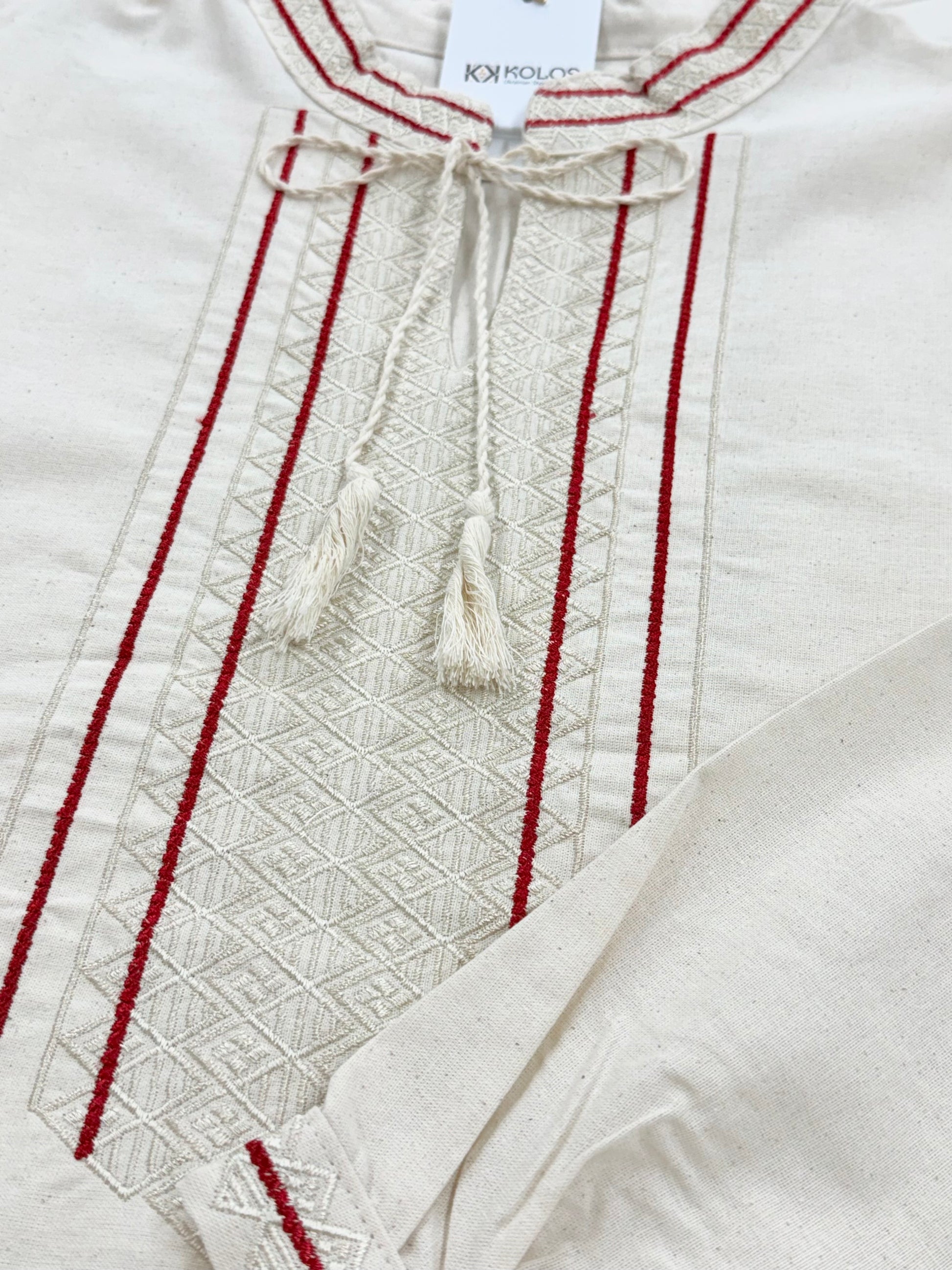 Men’s Linen Shirt with Embroidery