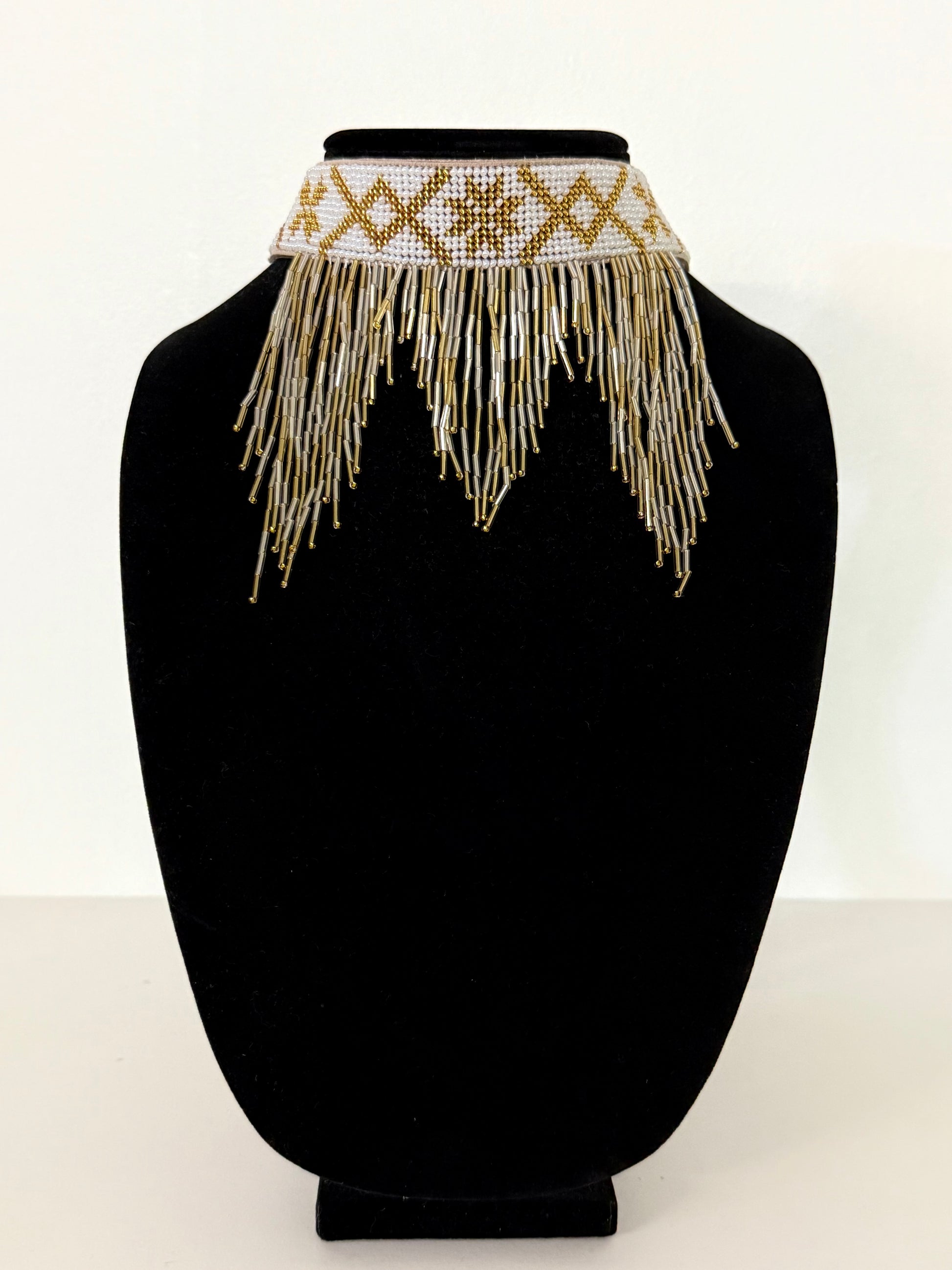 Borshchiv-Inspired Beaded Necklace