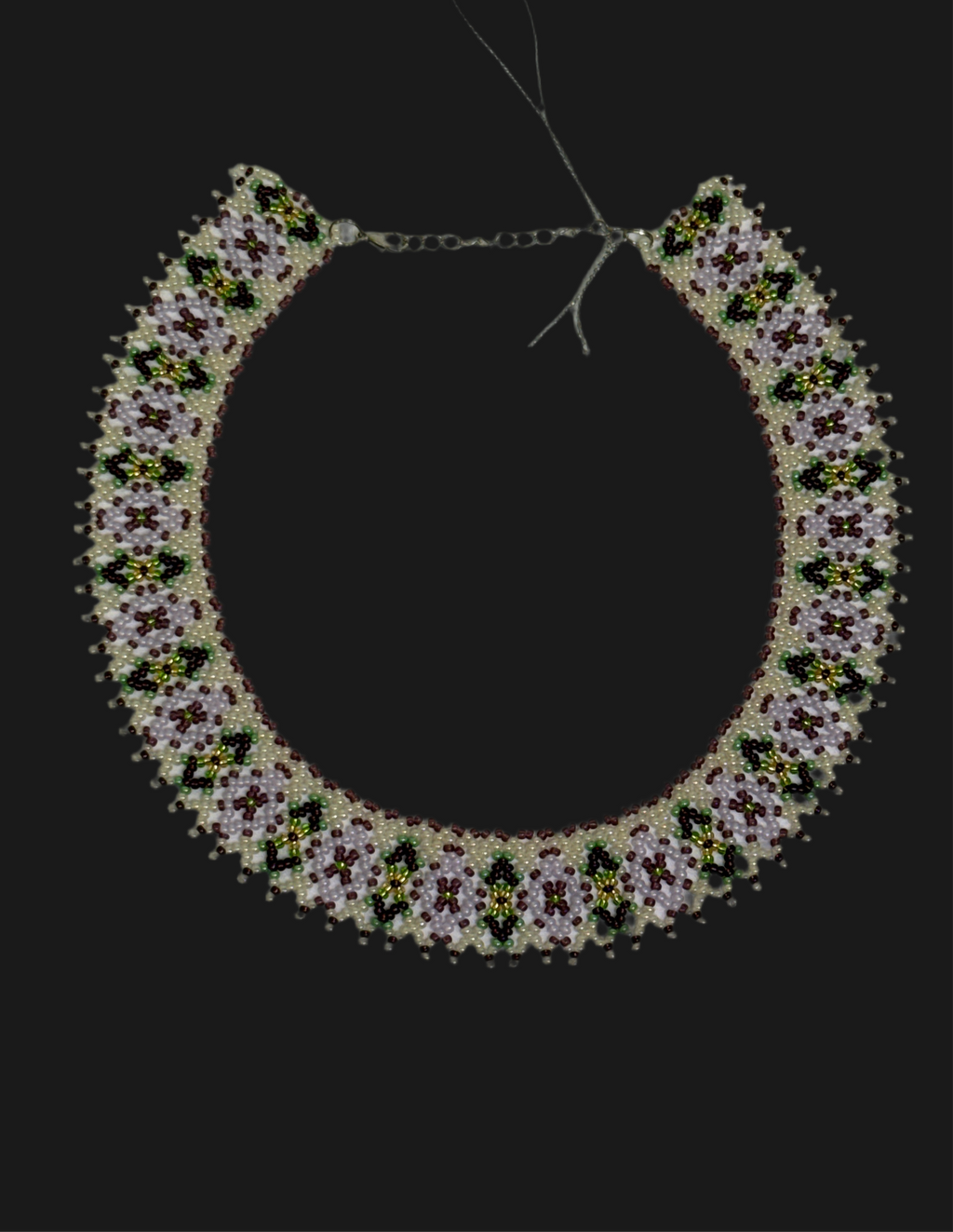 Beaded Necklace "Lilac"