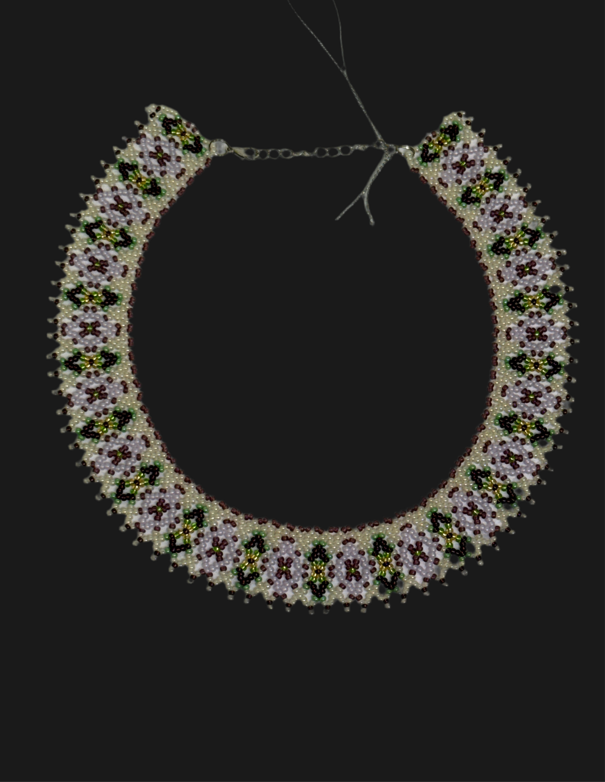 Beaded Necklace "Lilac"