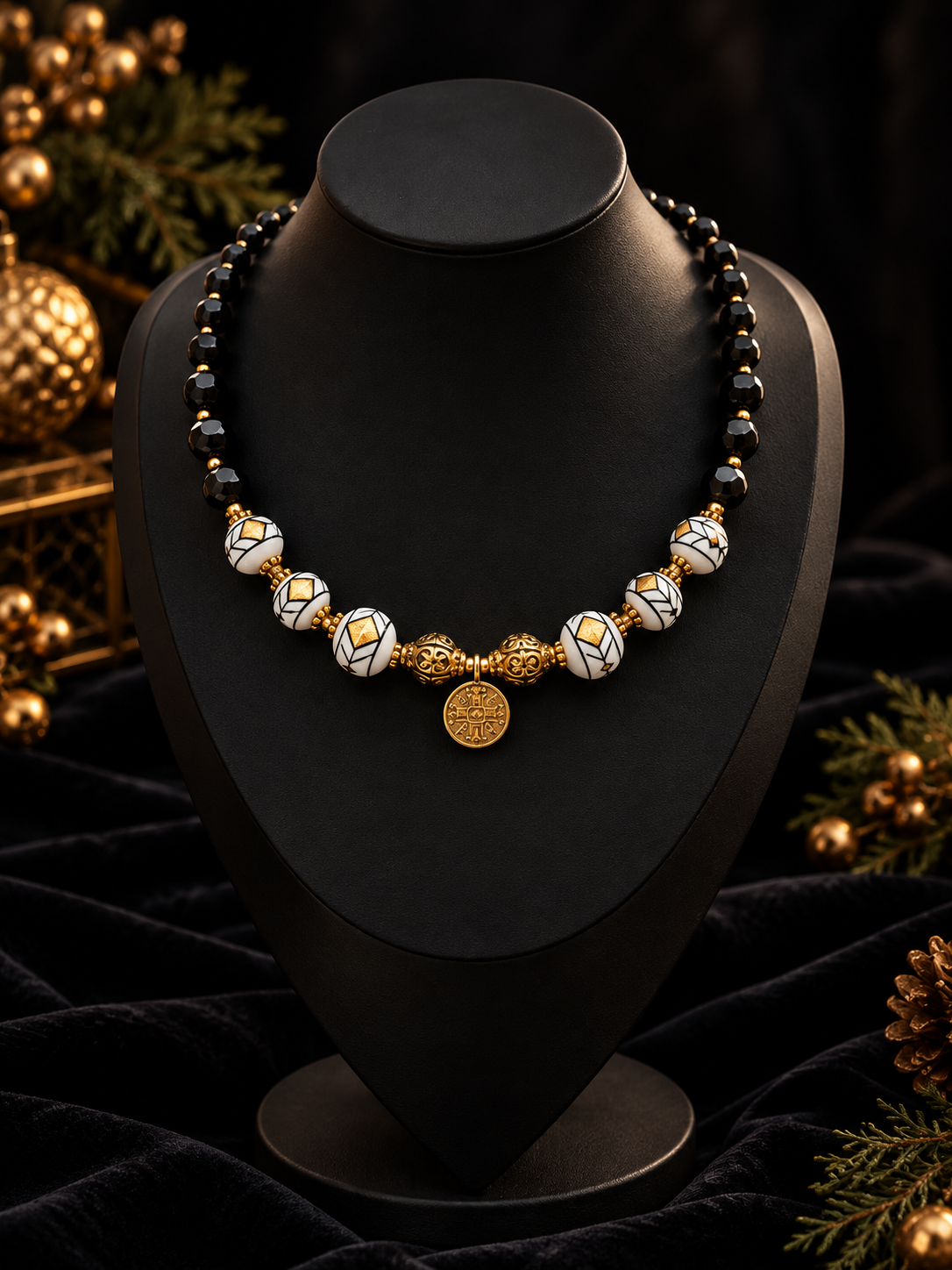 “Kryzhyk” Choker — “Christmas Night” Collection