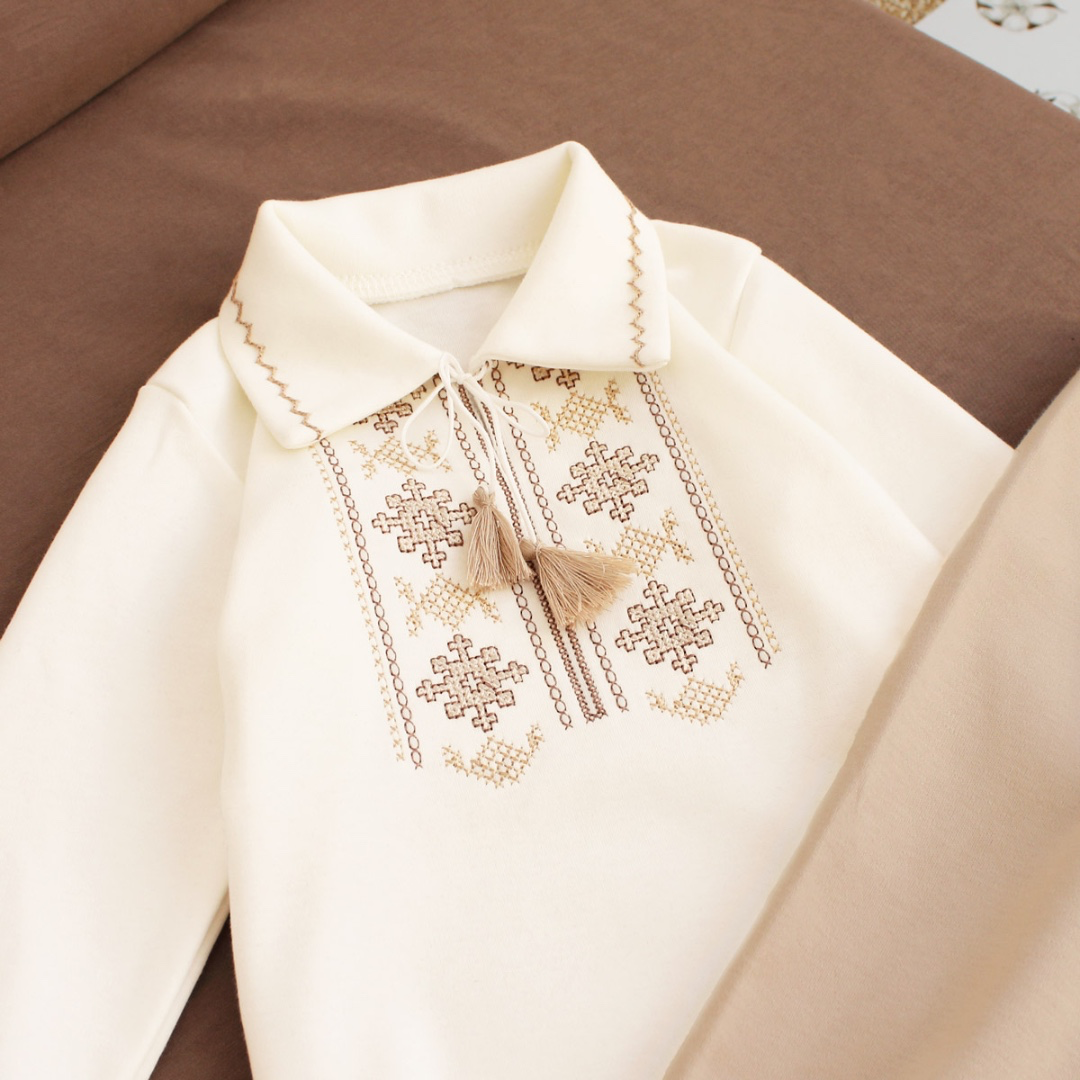 “YasenSvit” Embroidered Baby Boy Vyshyvanka Bodysuit