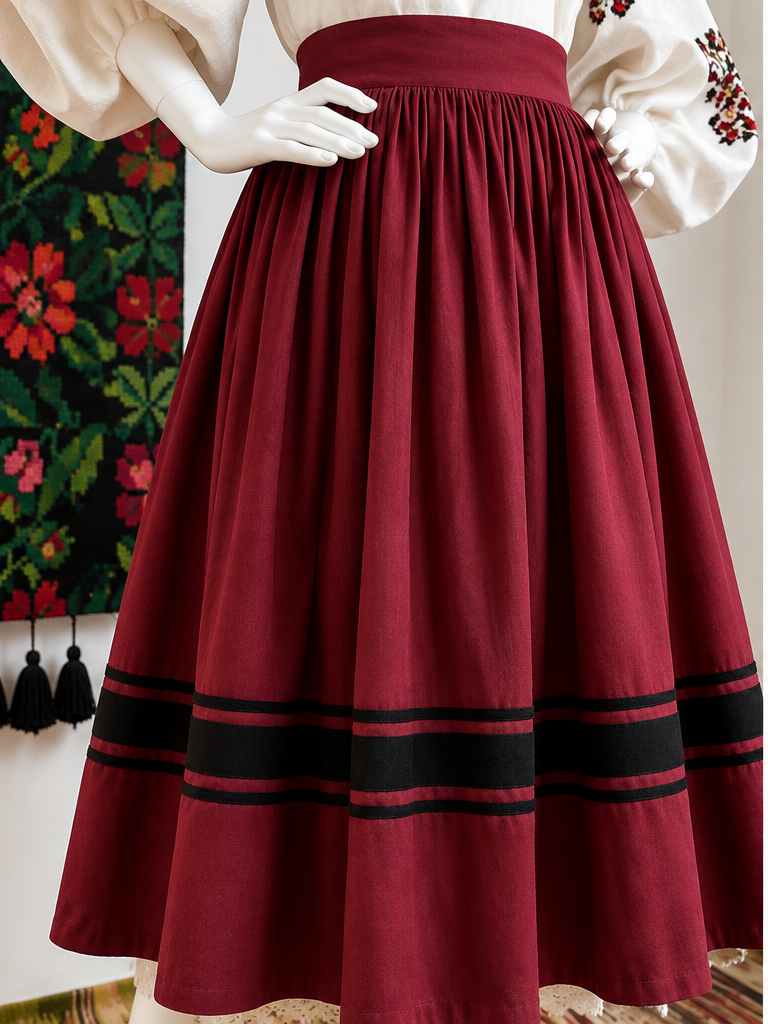 Traditional Ukrainian Women’s Midi Skirt