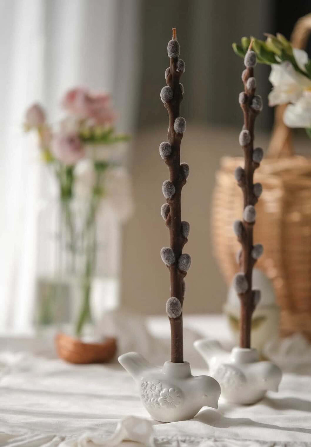 Ceramic Bird Candle Holder