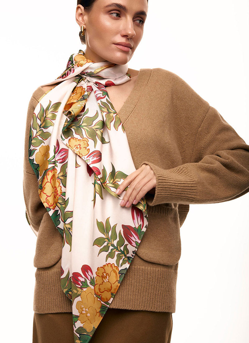 “Paraska Khoma” Silk Scarf