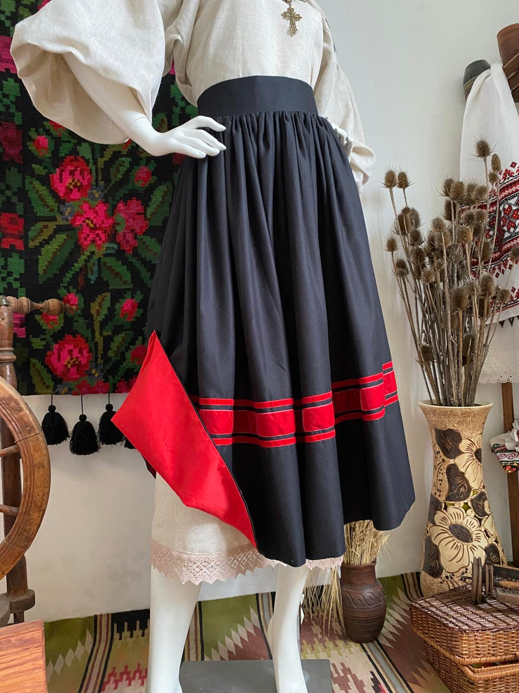 Traditional Ukrainian Women’s Midi Skirt