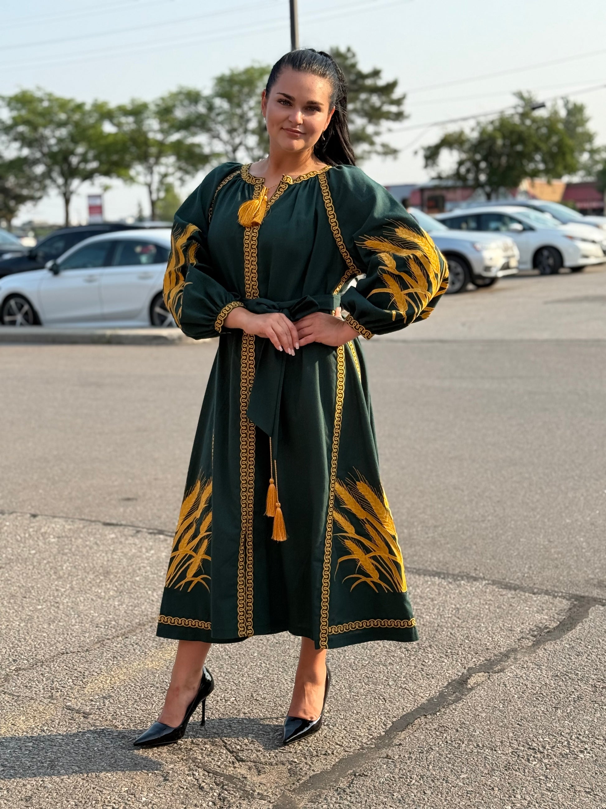 Designer dress "Colossus" (green)