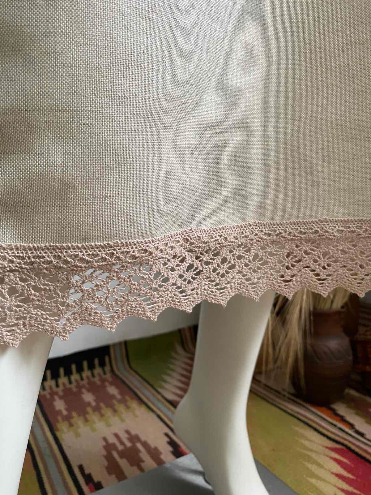 Women’s Long Linen Shirt with Traditional Embroidery