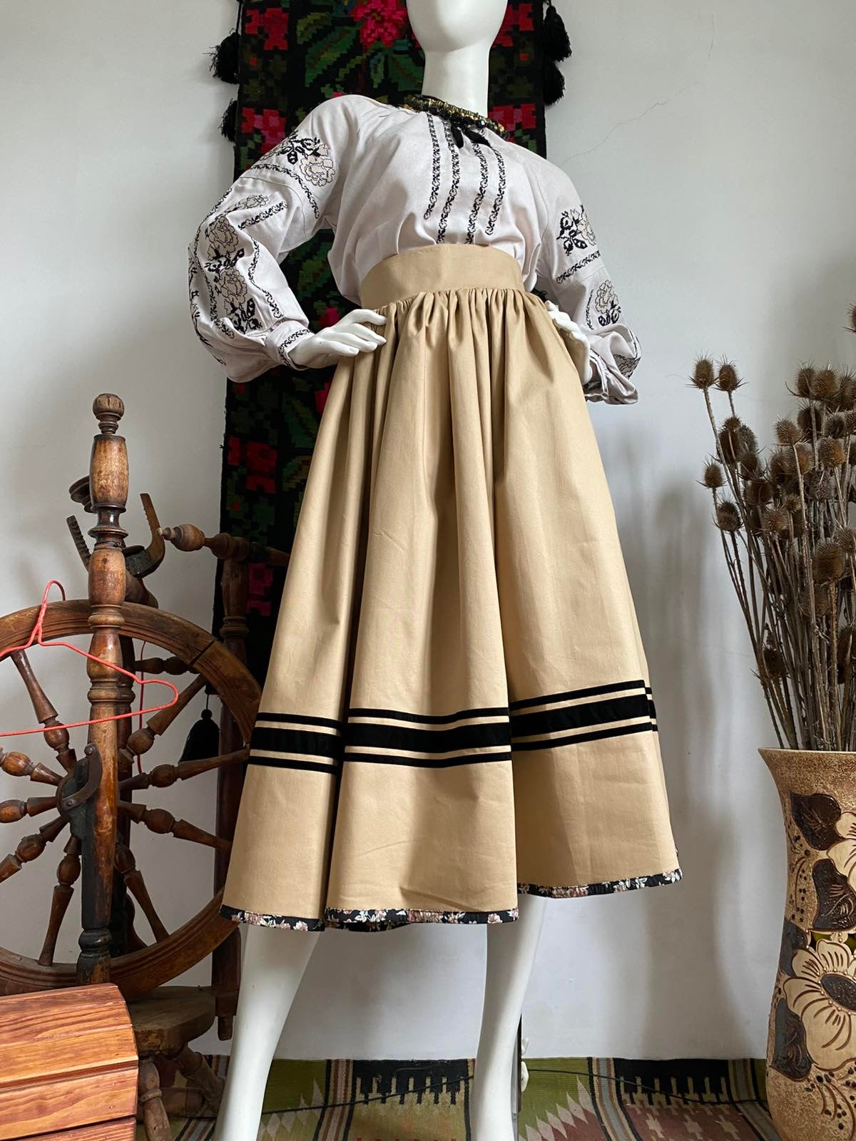 Traditional Ukrainian Women’s Midi Skirt