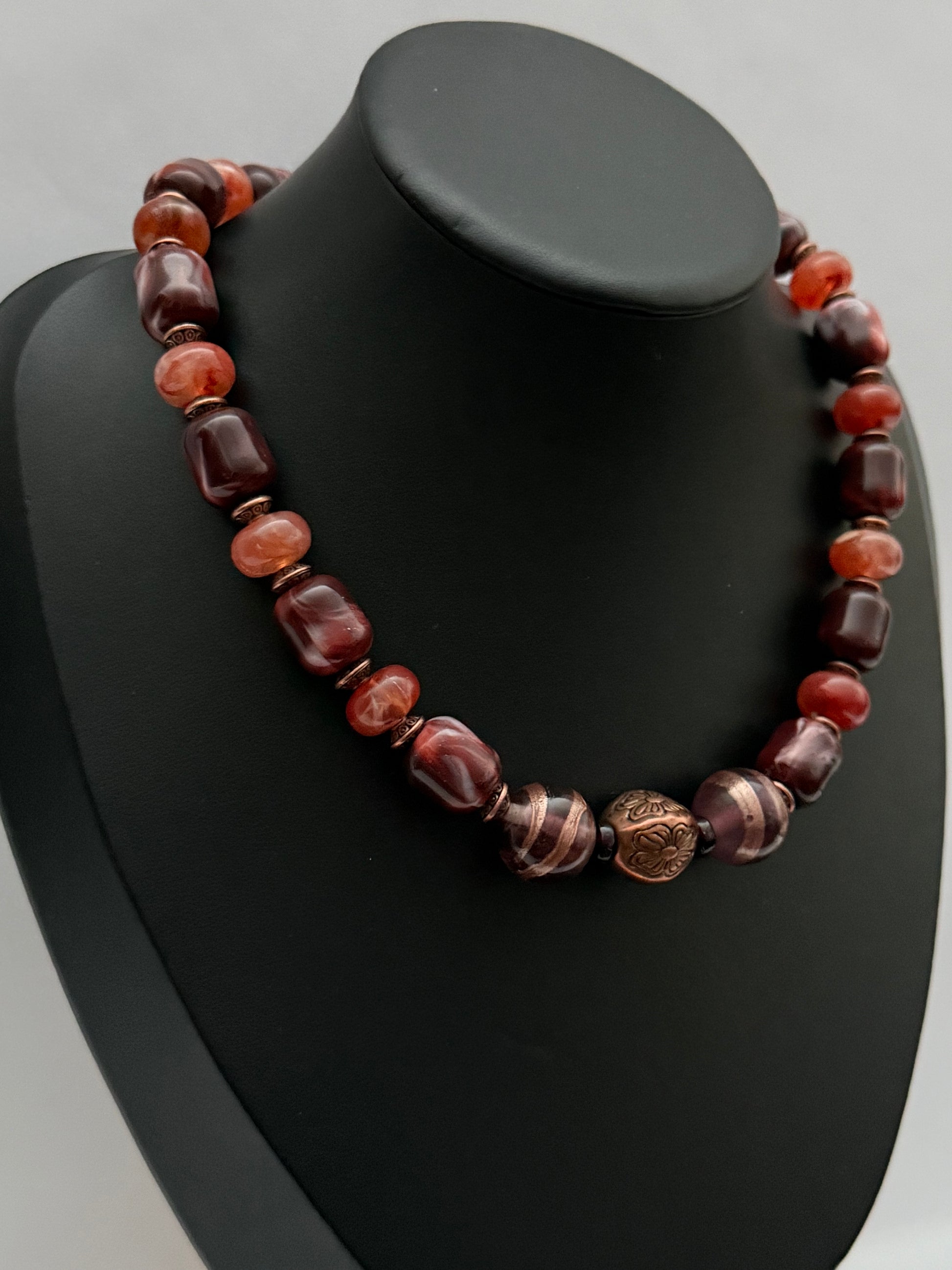 Elegant Venetian-Style Necklace | Single Strand