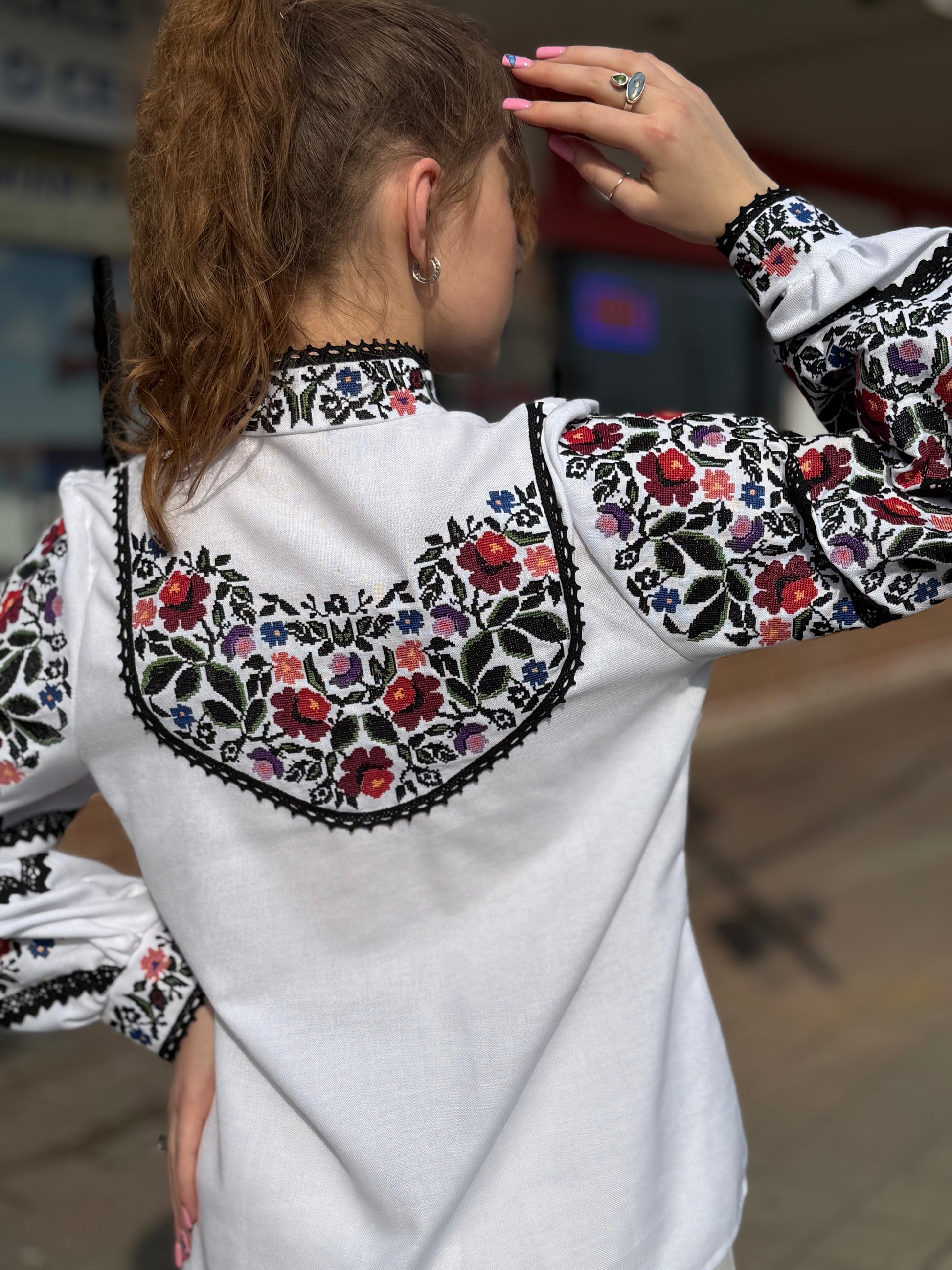 Women’s Embroidered Blouse "Ruzhi" – Ukrainian Vyshyvanka