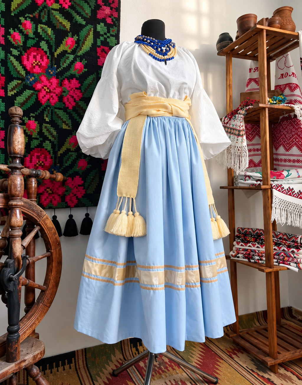 Traditional Ukrainian Women’s Midi Skirt