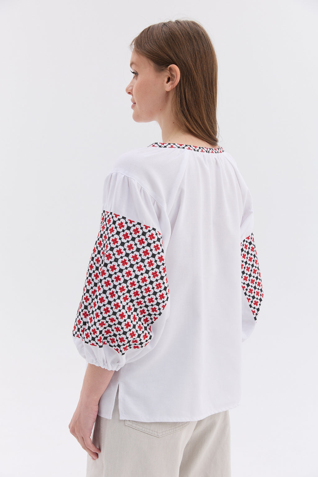 “Bandera” Embroidered Women’s Blouse
