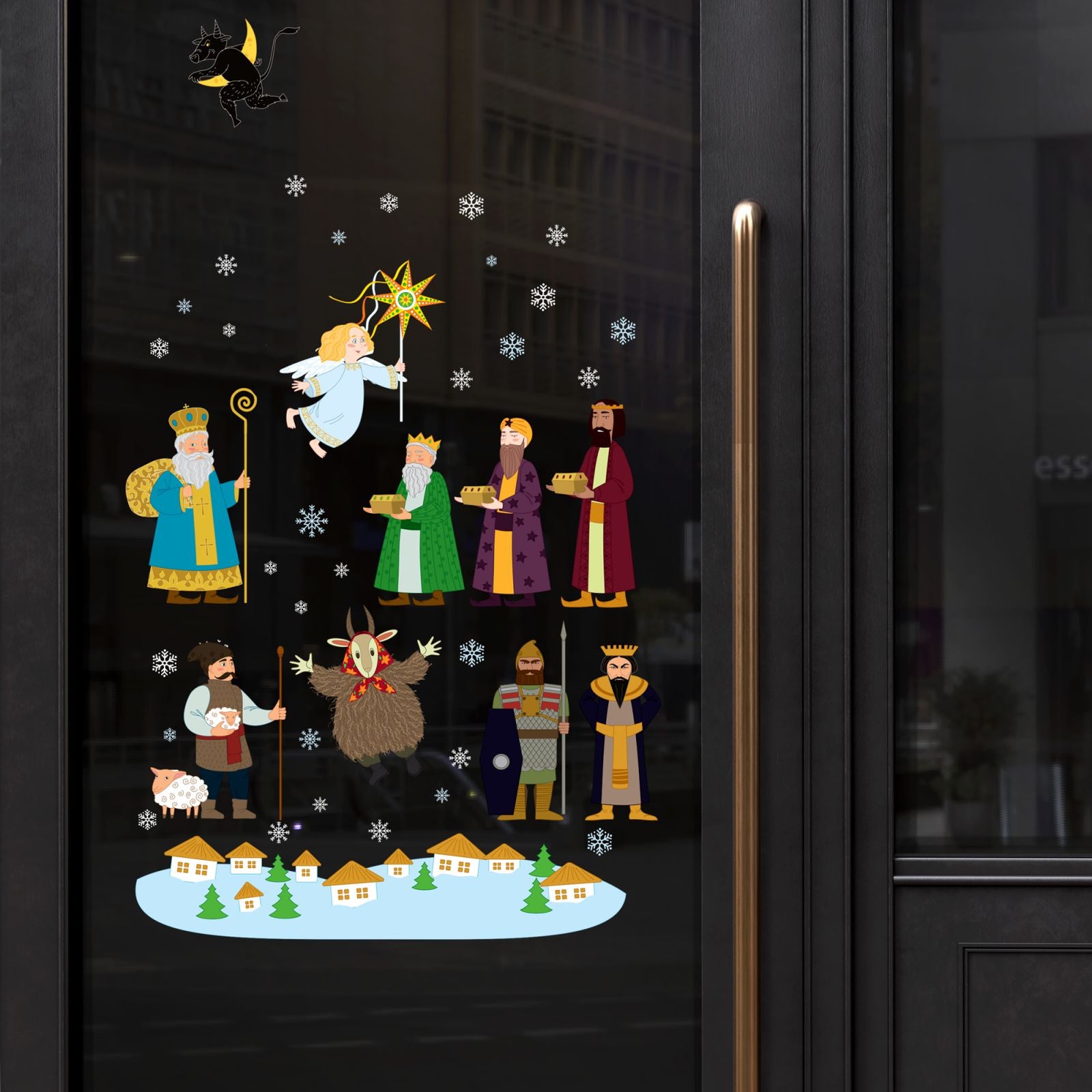 Christmas Nativity Window Decals