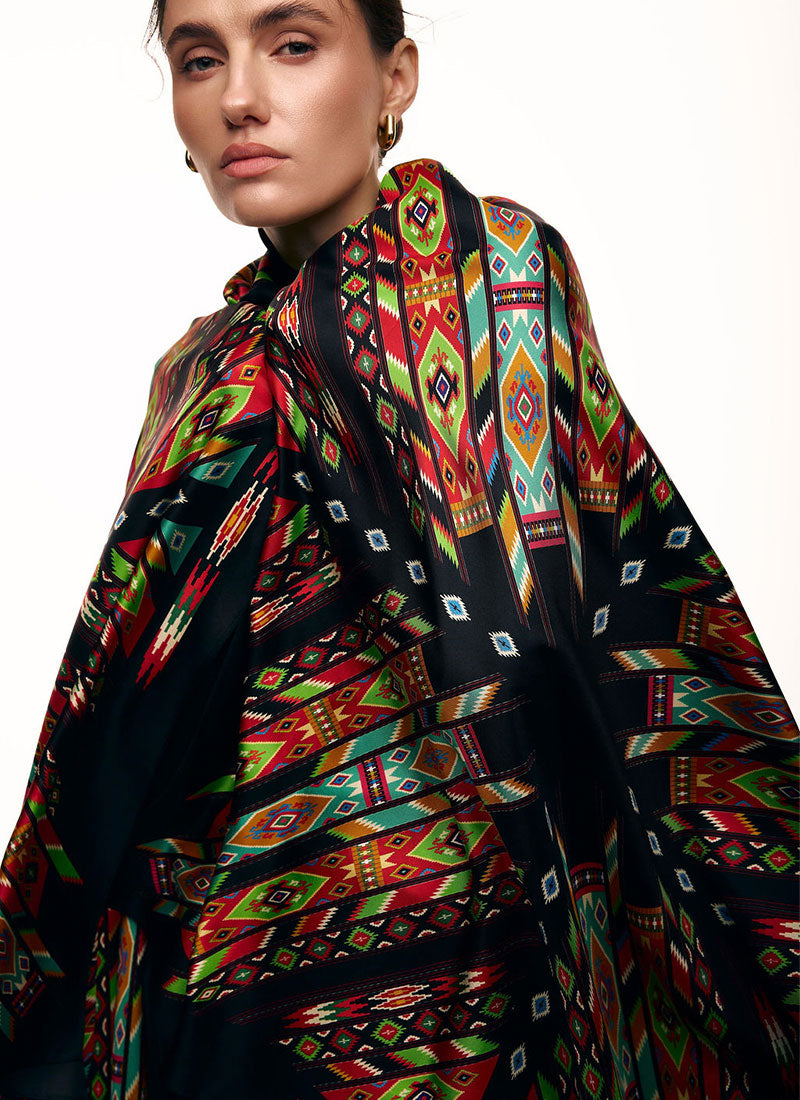 “Kaleidoscope” Silk Scarf