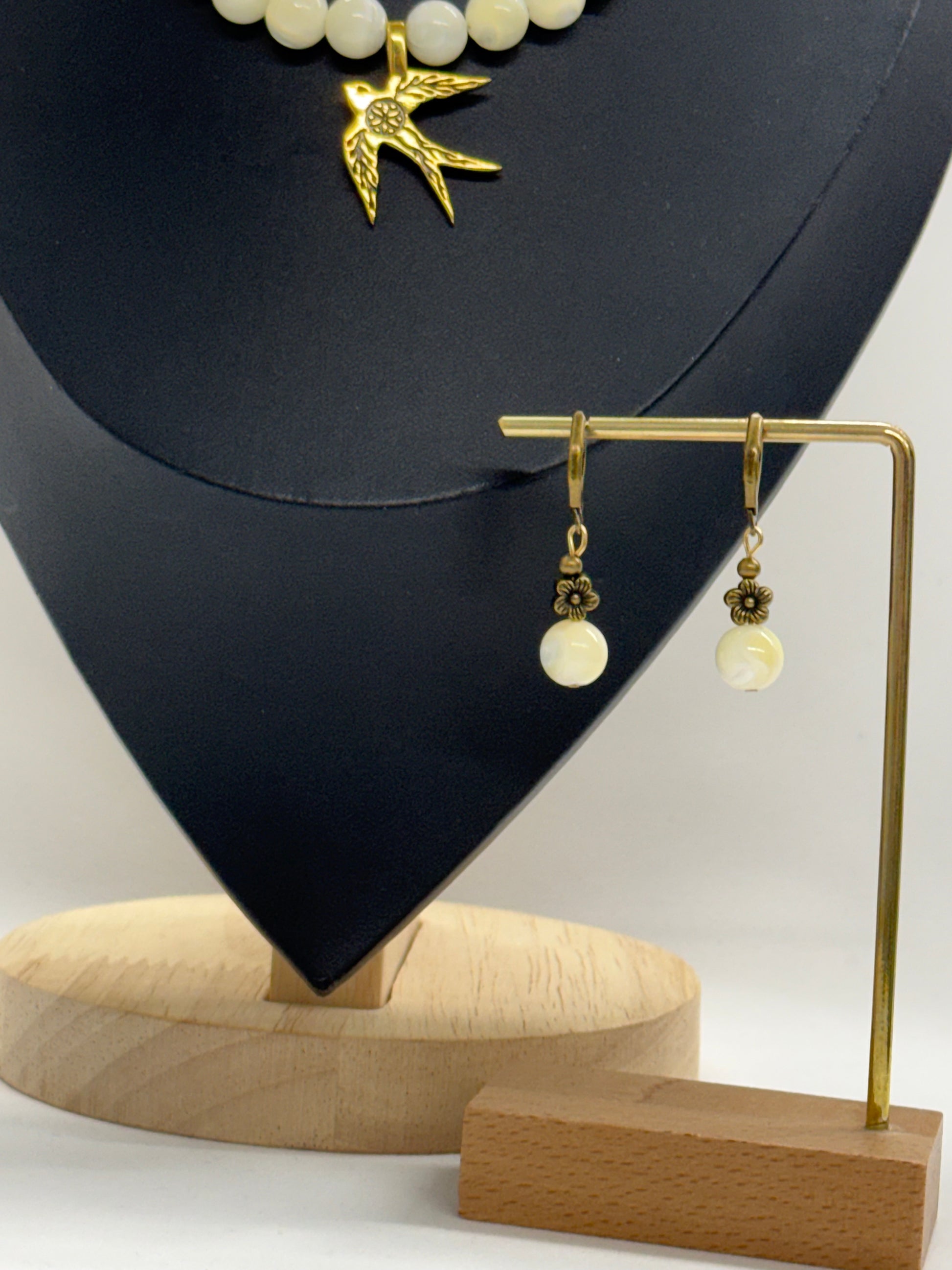 “Pryletily Lastivky” Necklace & Earrings Set