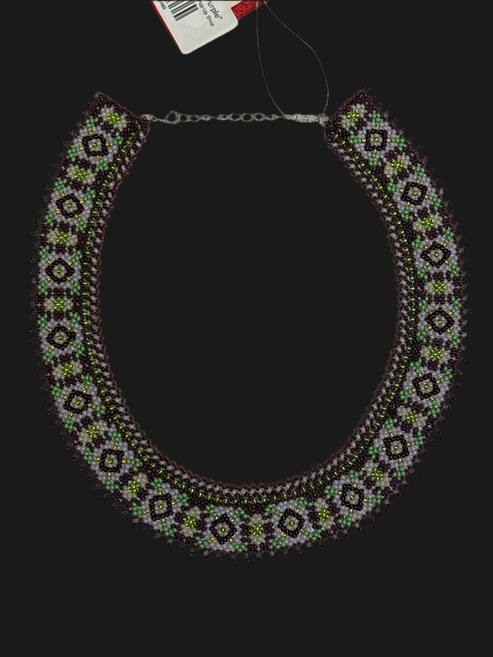 Beaded Necklace "Purple"