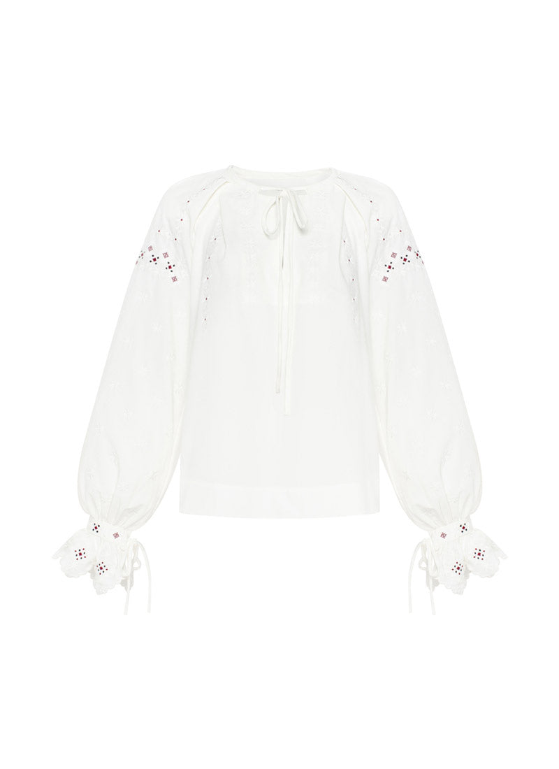 “Siaivo” Embroidered Blouse