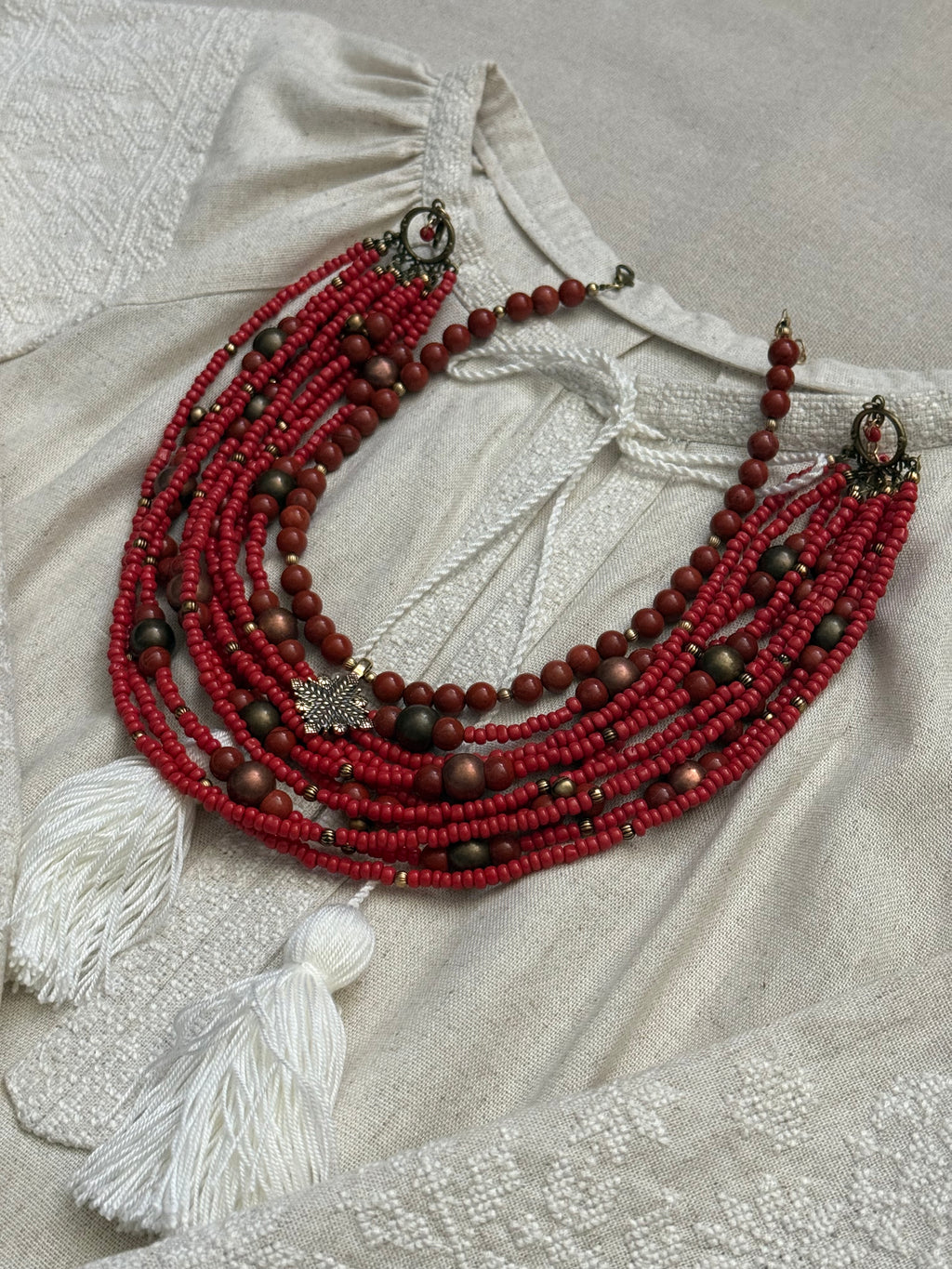 Traditional Red Necklace Set