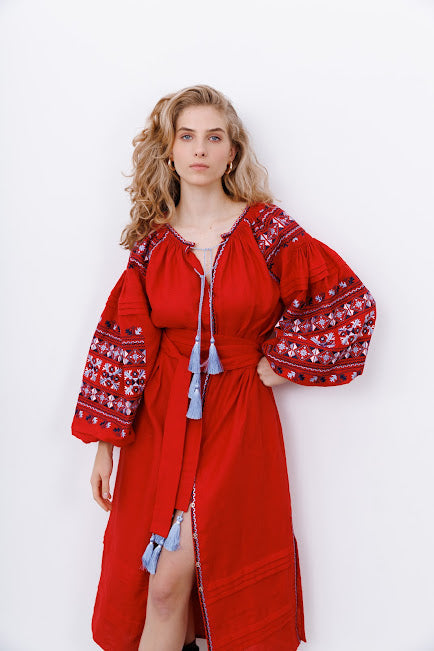 “Smereka” Linen Dress