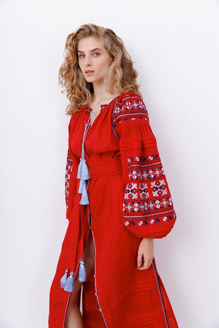 “Smereka” Linen Dress
