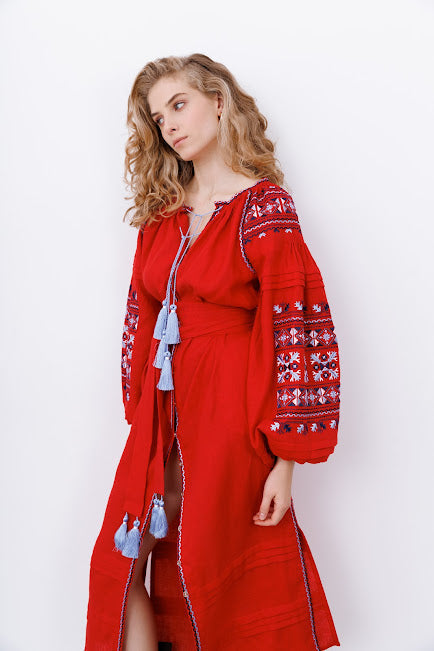 “Smereka” Linen Dress