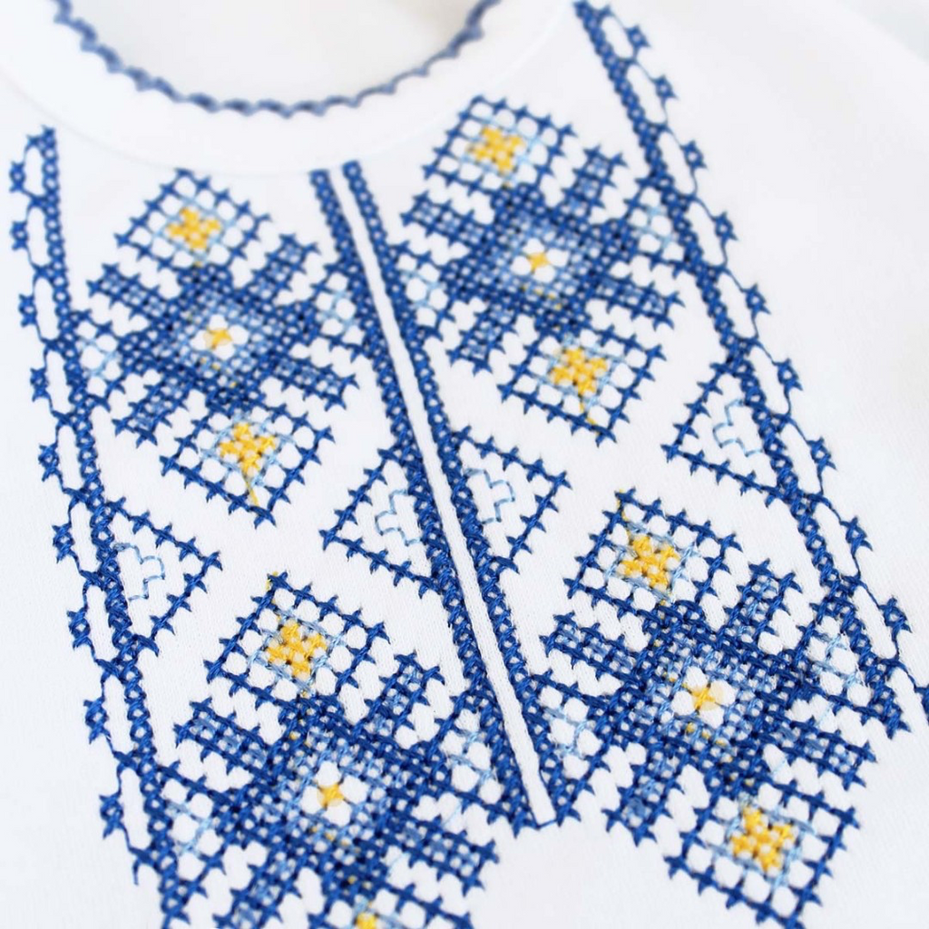 Long Sleeve Embroidered Baby Boy Vyshyvanka Bodysuit