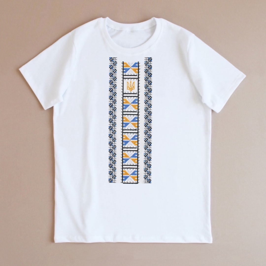 Kids’ Embroidered T-Shirt with Ukrainian Trident