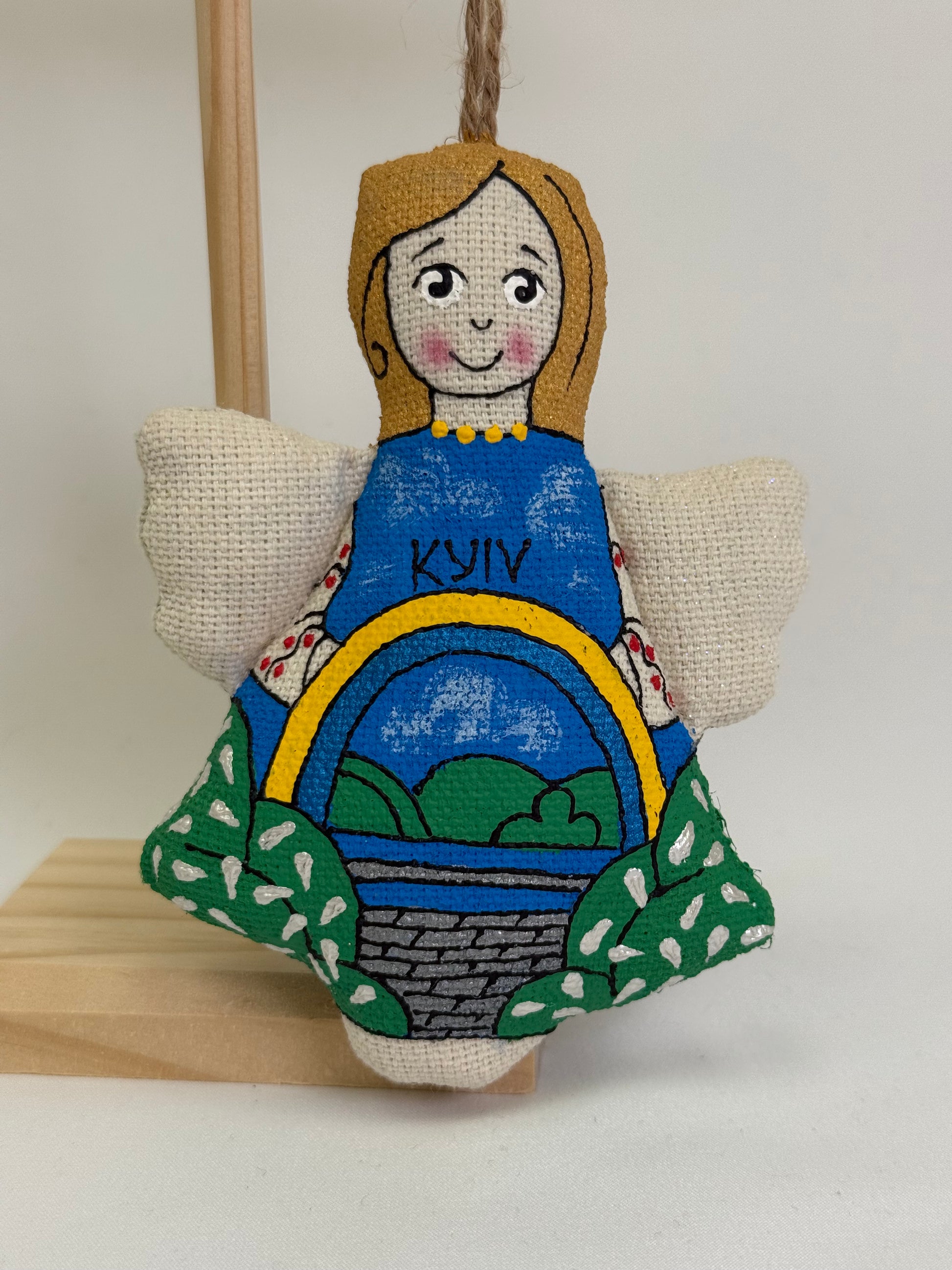 Textile Souvenir Angel "Arch of Freedom of the Ukrainian People"