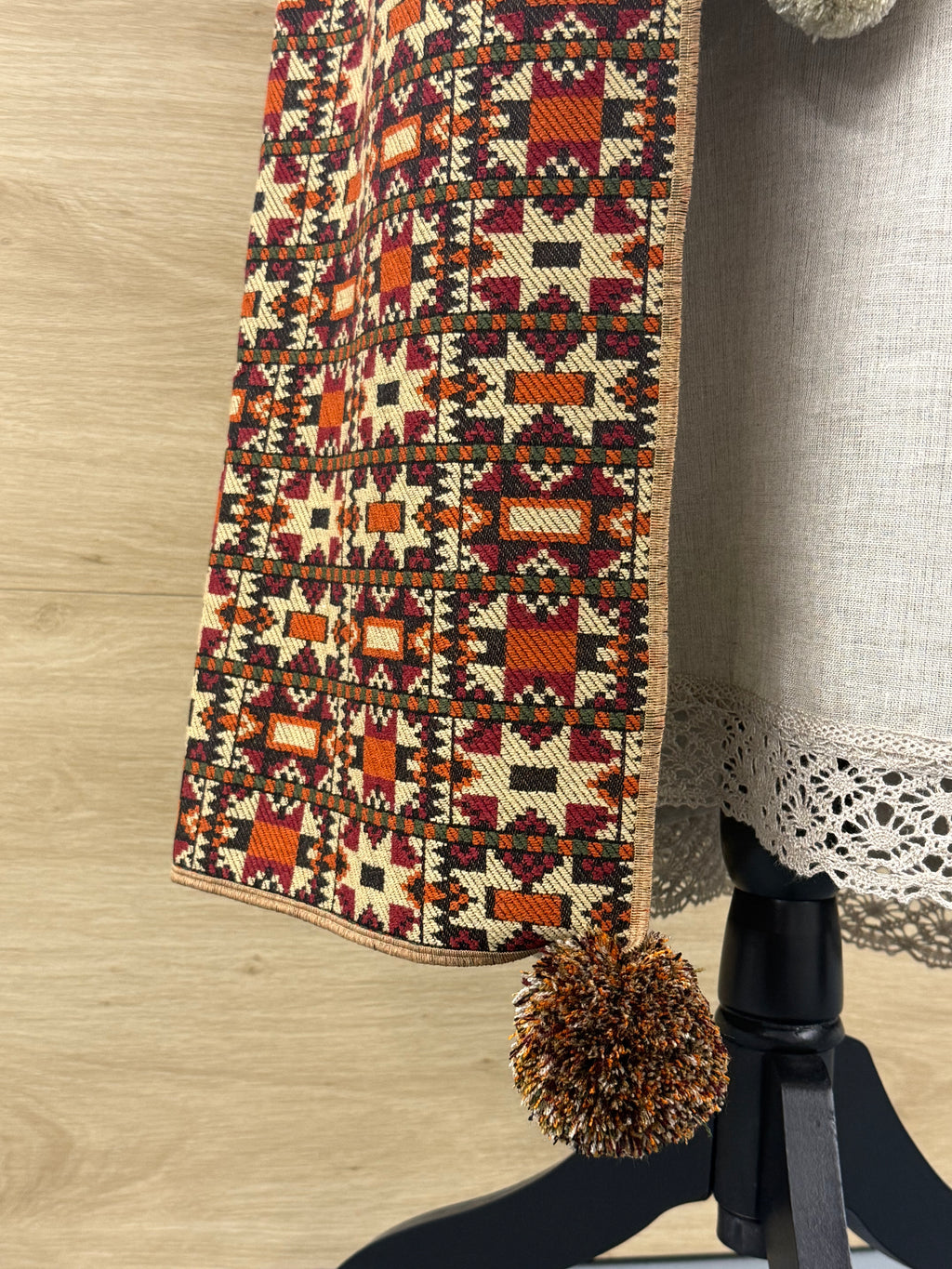 Traditional Ukrainian Plakhta Wrap Skirt Brown colour